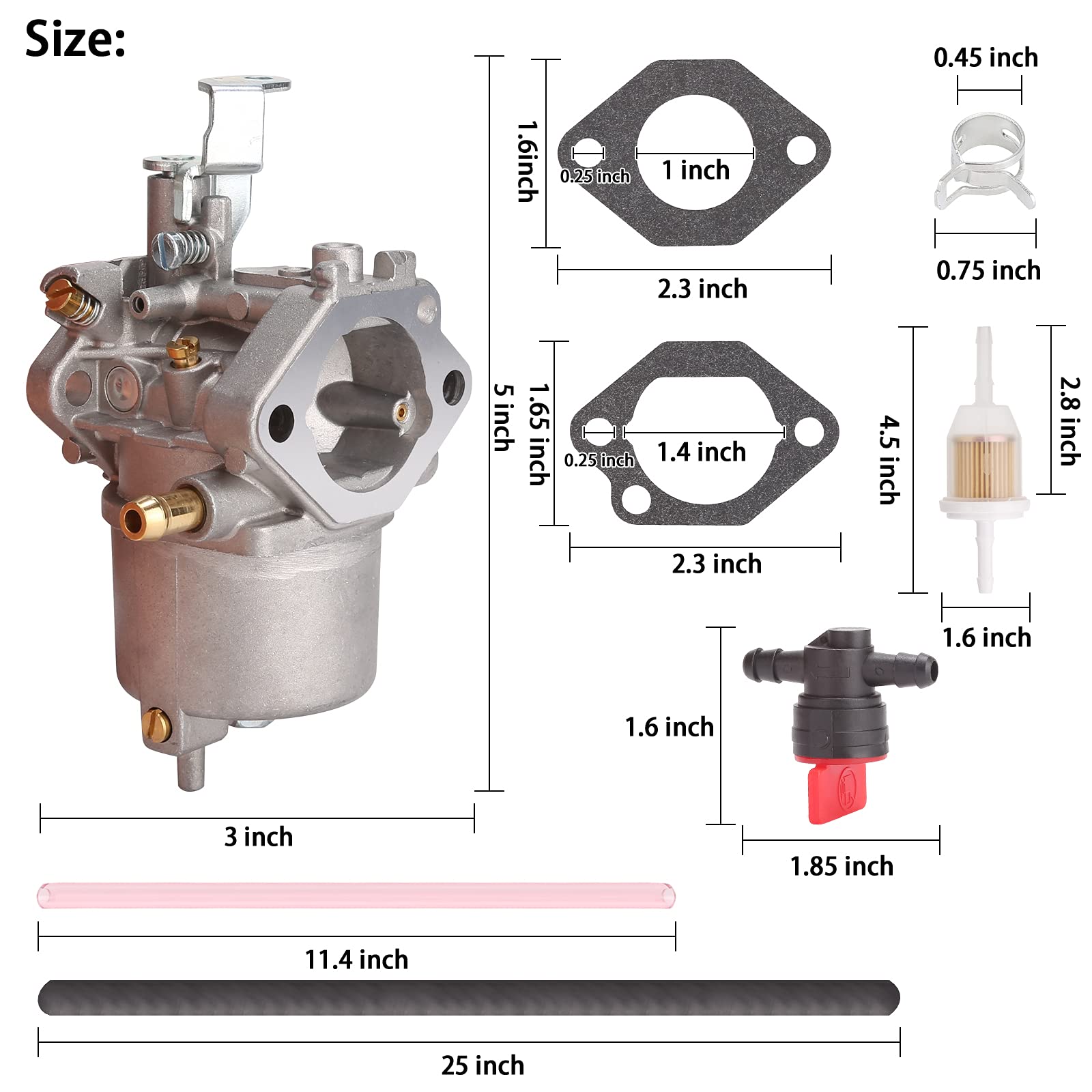 10L0L Carburetor for Club Car DS Carryall 1992-1997 Golf Cart FE290, OEM 1016438-1016441, High-Quality Replacement Part
