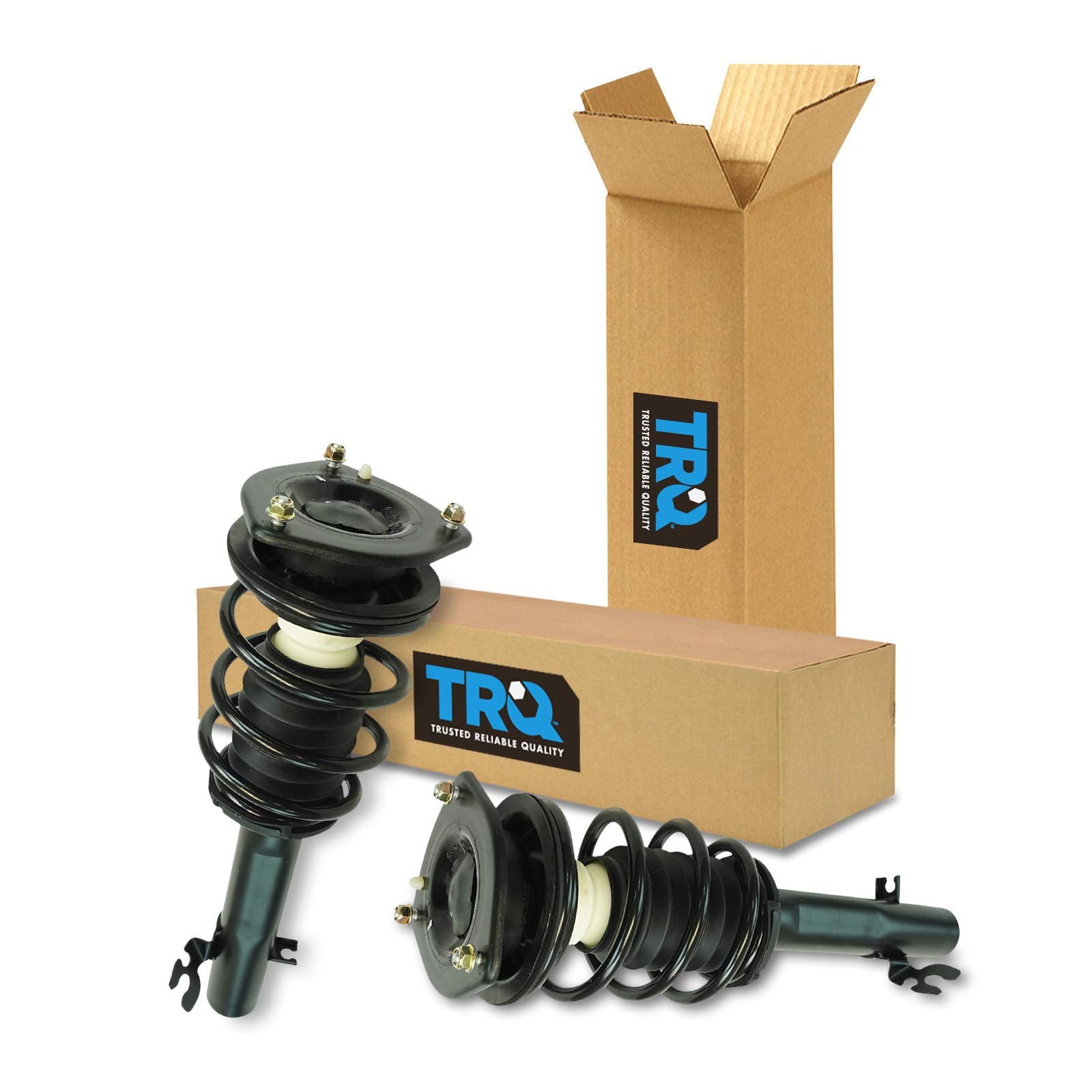 Trq Front Strut & Coil Spring Assembly Set Driver & Passenger Sides Compatible With 07-13 Mini Cooper
