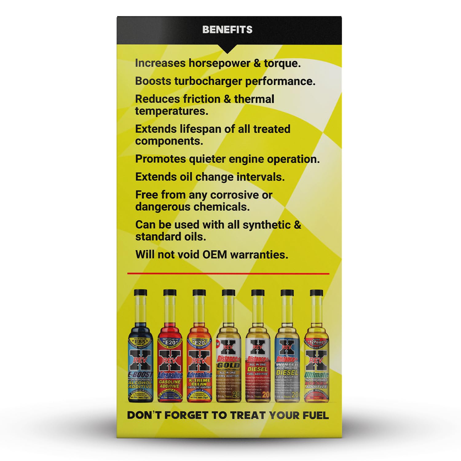 REV X High Performance Oil Additive - 4 Pack, 4 fl. oz. Each, Model REV0404