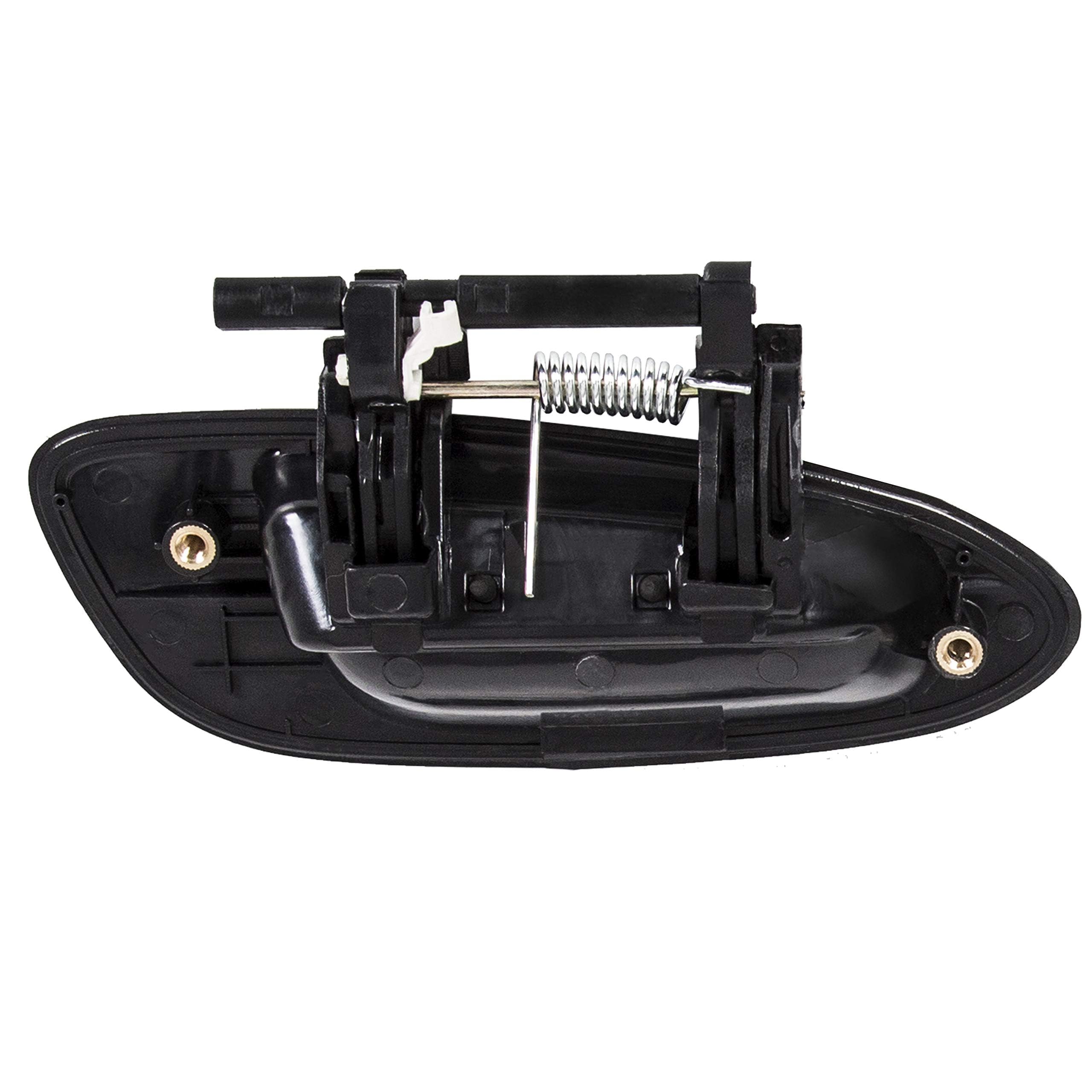 Ecotric Door Handle Rear Left Smooth Black Exterior Outside Compatible With 2002-2006 Nissan Altima Part # Ni1520112; 82607-8J00