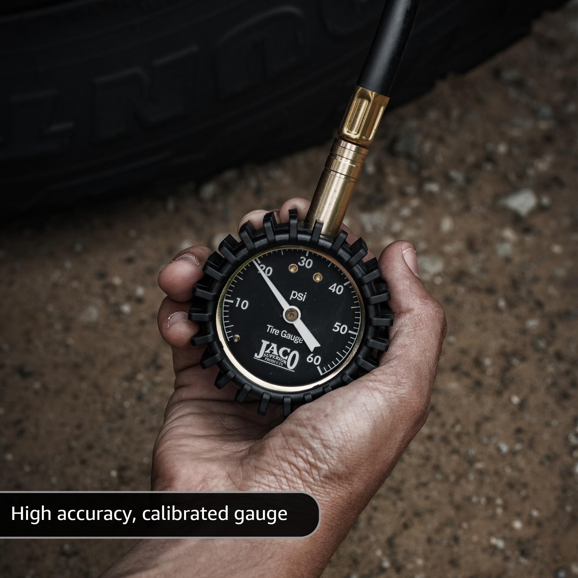 Jaco Rapidflow Tire Deflator With Gauge (0-60 Psi) | Rapid 4X4 Off Road Air Down Kit