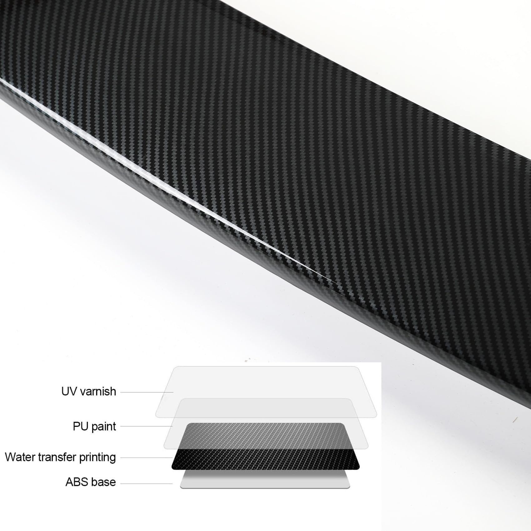 Birbenben Hood Air Deflector for Mazda CX50 2023-2025, Carbon Fiber, ABS Plastic, Low Profile Bug Shield, Bumper Guard Accessories