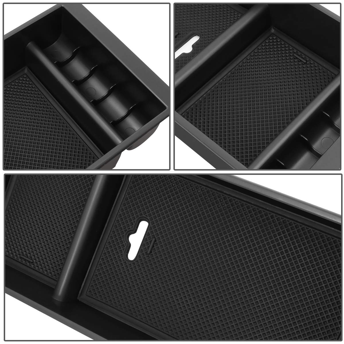 Dna Motoring Ztl-Y-0073 Factory Style Center Console Organizer Tray Storage Box Replacement,Black