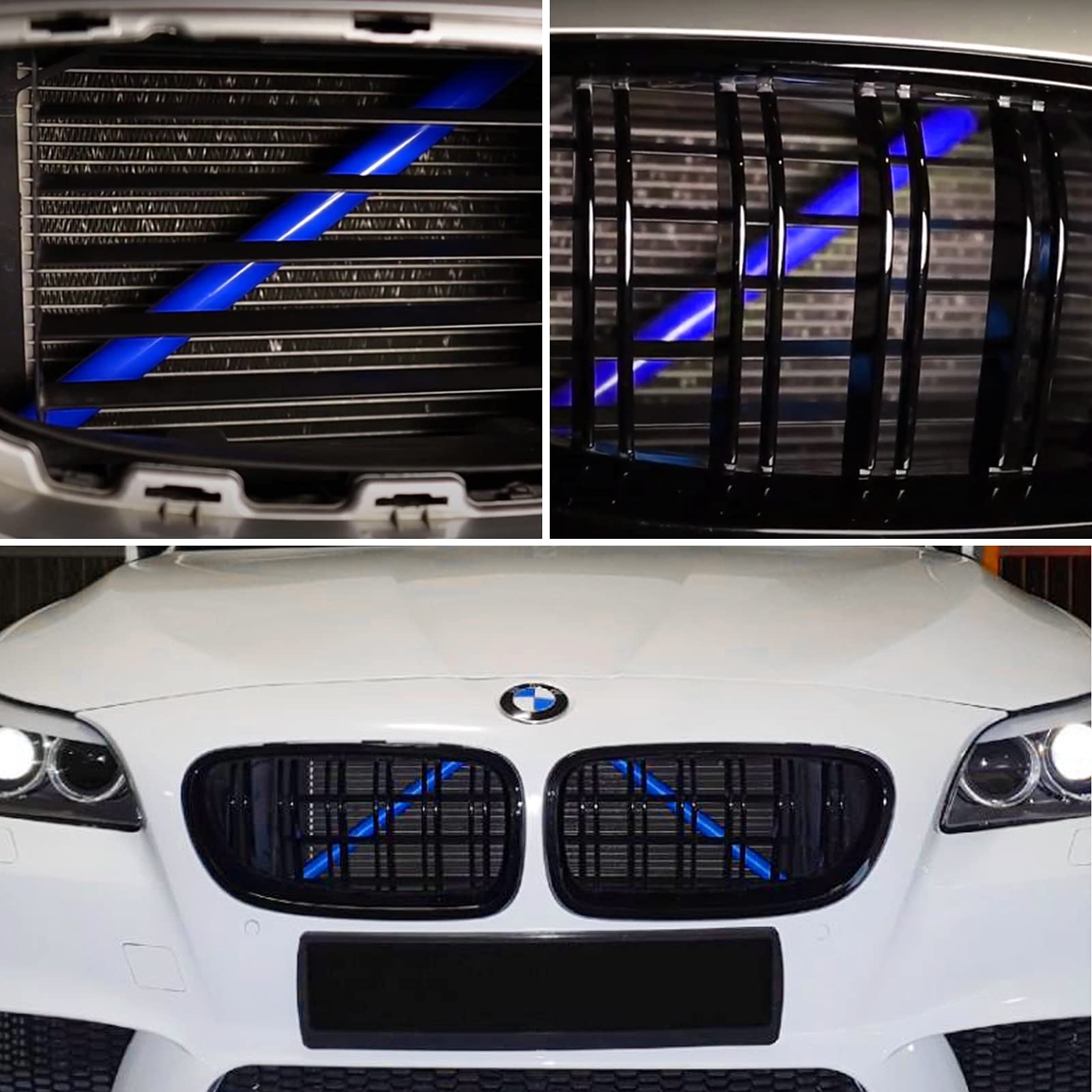 Jaronx Compatible With Bmw Grill Inserts For 2 5 6 7 X1 X2 Series,F10 F11 F45 F12 F13 F01 F02 F48, Compatible With Bmw V Brace W