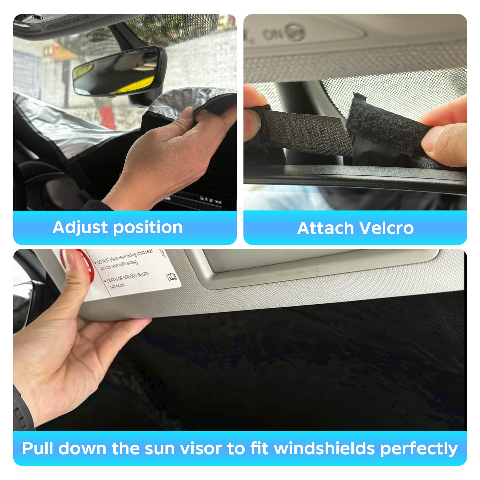 For Challenger Windshield Sun Shade Sunshade For 2019-2024 Dodge Challenger Coupe, Srt Hellcat, Redeye, Gt, Rt, Ta Coupe, Widebo