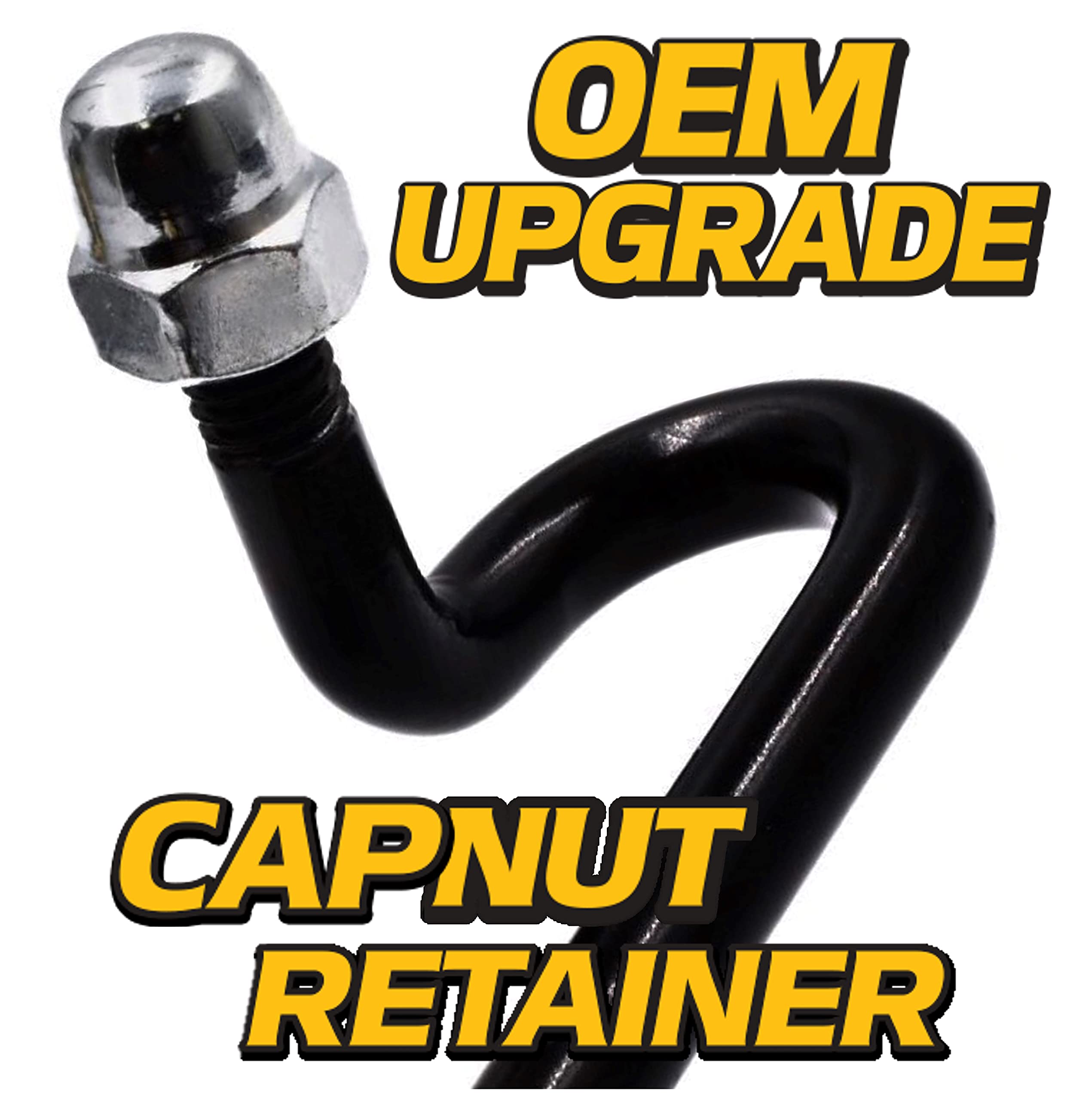 HD Switch Locking Capnut OEM Upgrade - Tailgate Bed Latch Set for John Deere Gator Series - LH/RH - Black - Model 33-350, M90206