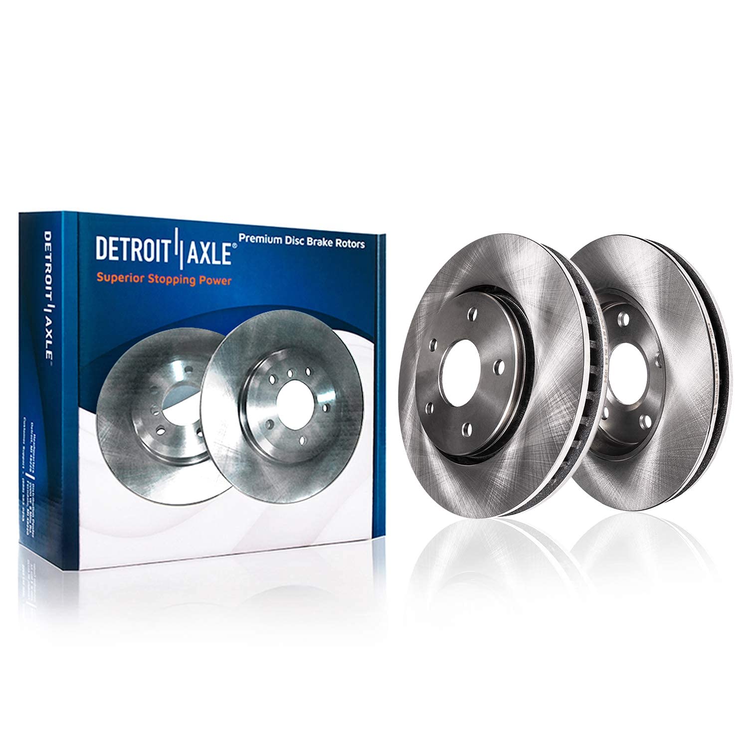 Detroit Axle - Brake Rotors For 10-17 Chevrolet Equinox Gmc Terrain 2010 2011 2012 2013 2014 2015 2016 2017 Brakes Rotors Replac