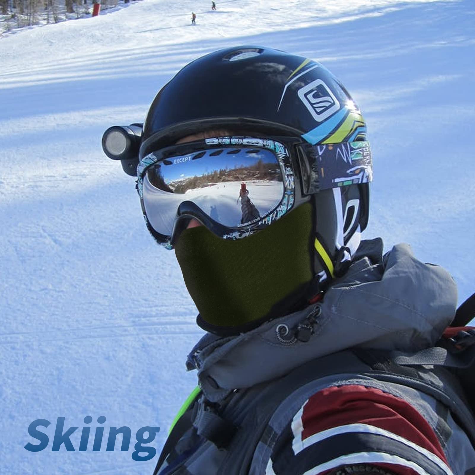 Yeslife Army Green Ski Mask, Balaclava Face Mask For Men And Women - Skiing, Snowboarding, Motorcycle, Uv Protection & Wind Prot