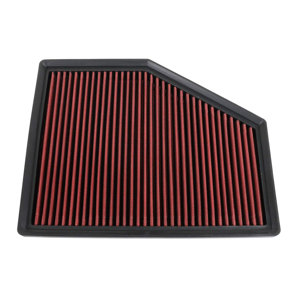 DNA Motoring AFPN-204-RD Clean Air Washable Drop In Panel Air Filter [Compatible with 18-19 BMW 530E / 17-19 530I / 17-19 540I /