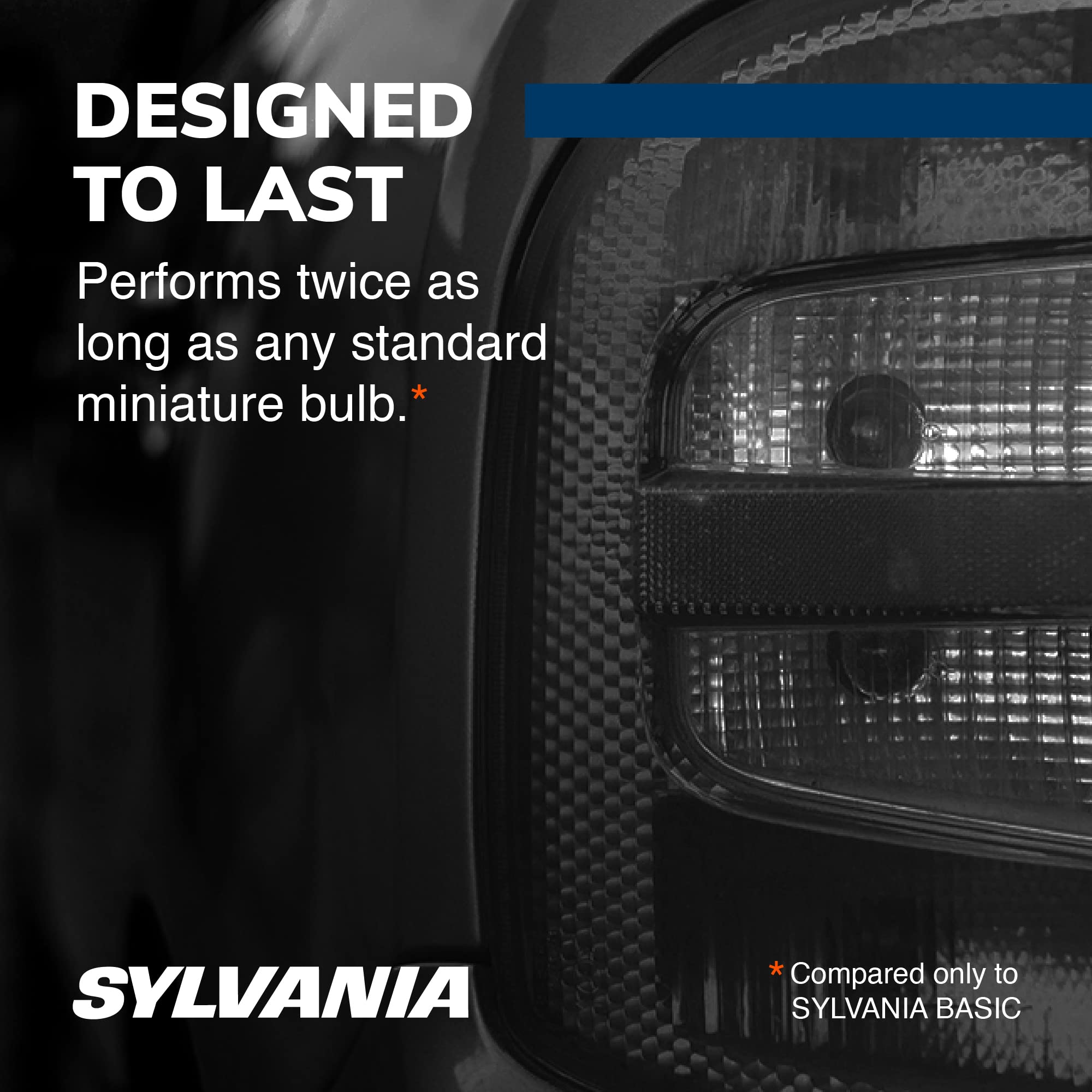 SYLVANIA - 7443 SilverStar Mini Bulb - Brighter and Whiter Light, Ideal for Daytime Running Lights (DRL) and Back-Up/Reverse Lig