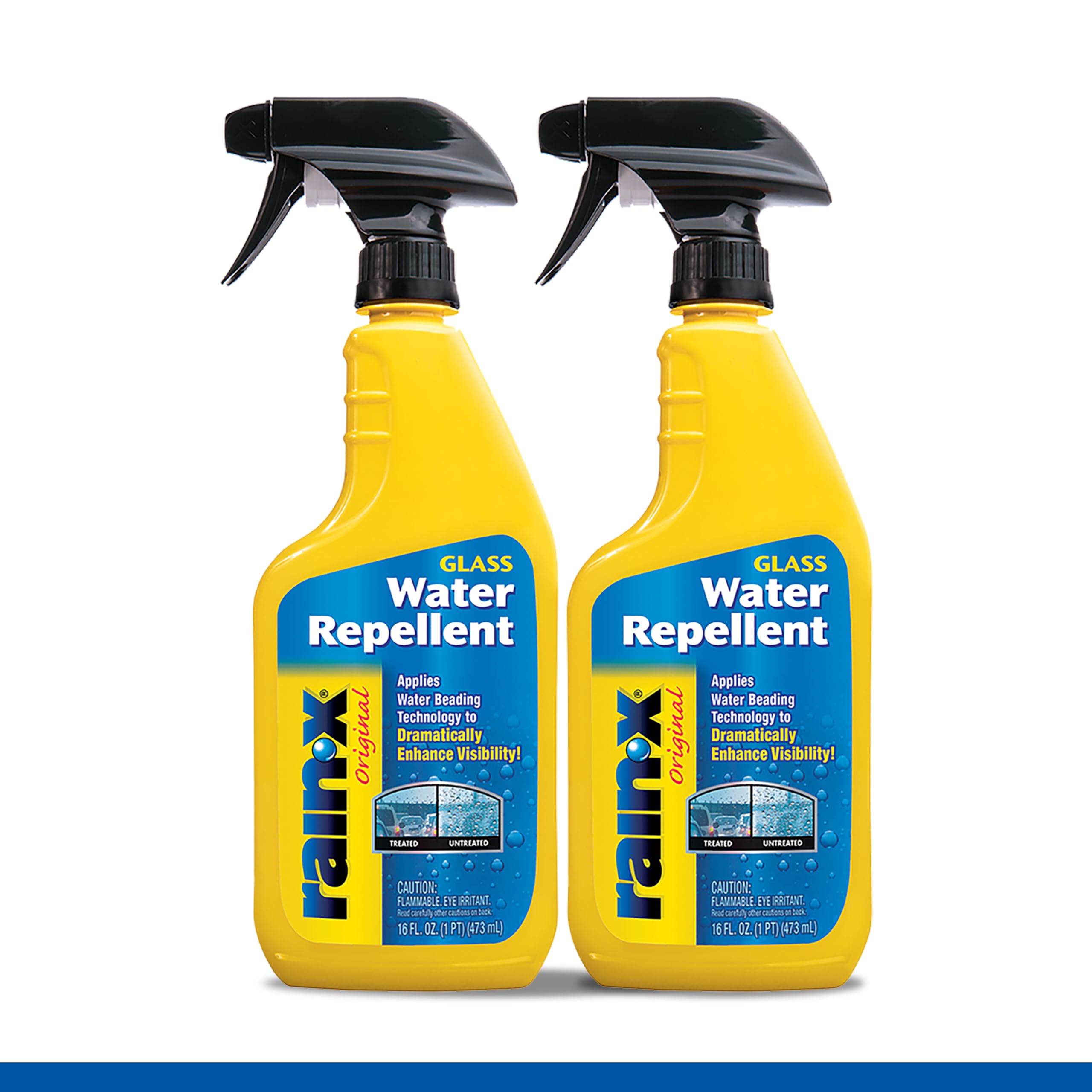 Rain-X 630529 Glass Treatment Trigger, 16 Fl Oz - Exterior Glass Treatment To Drastically Improve Wet Weather Driving Visibility