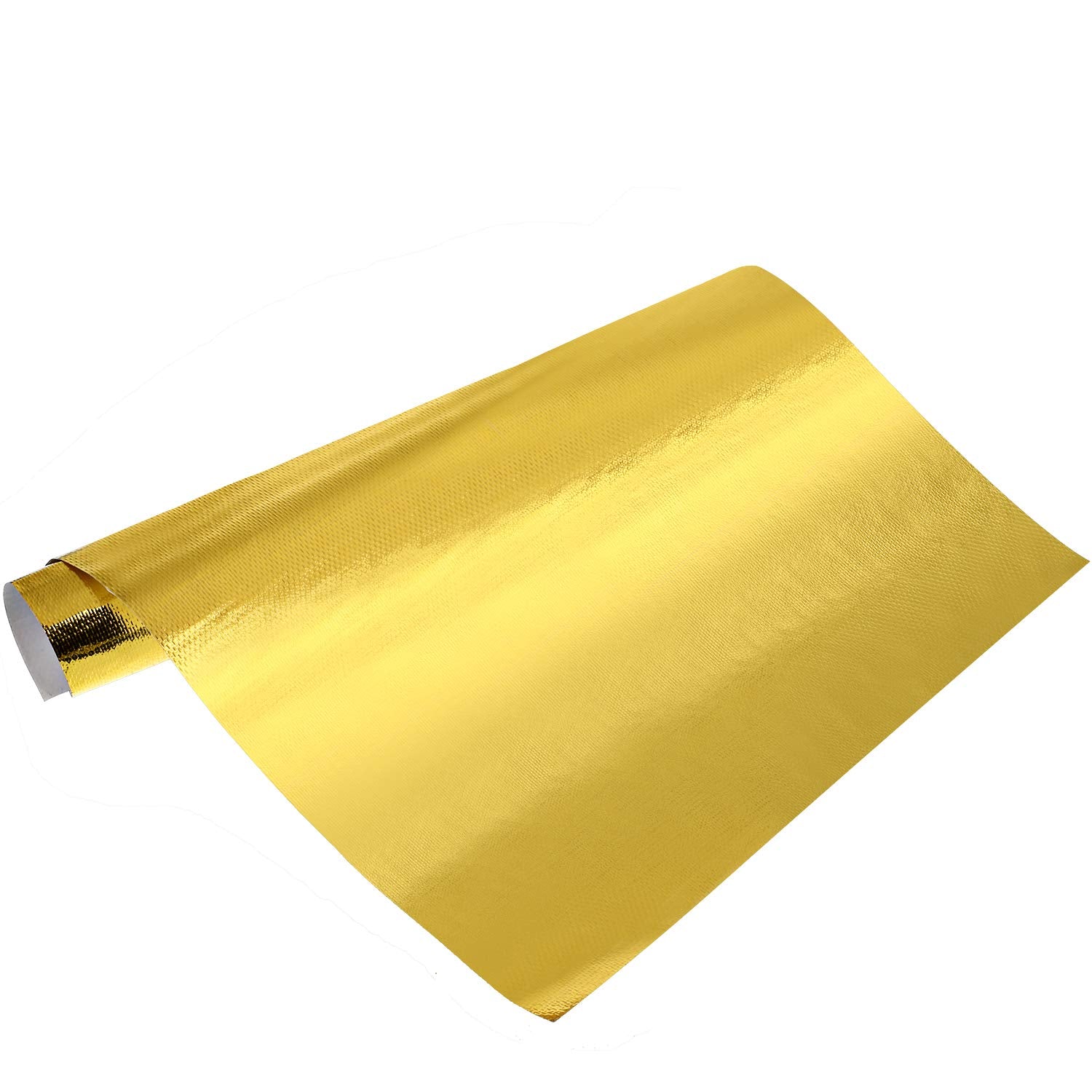 BBTO Heat Reflective Sheet Adhesive Backed Aluminized Fiberglass Heat Shield Tape Protection Barrier Heat Shield Resistant Mater