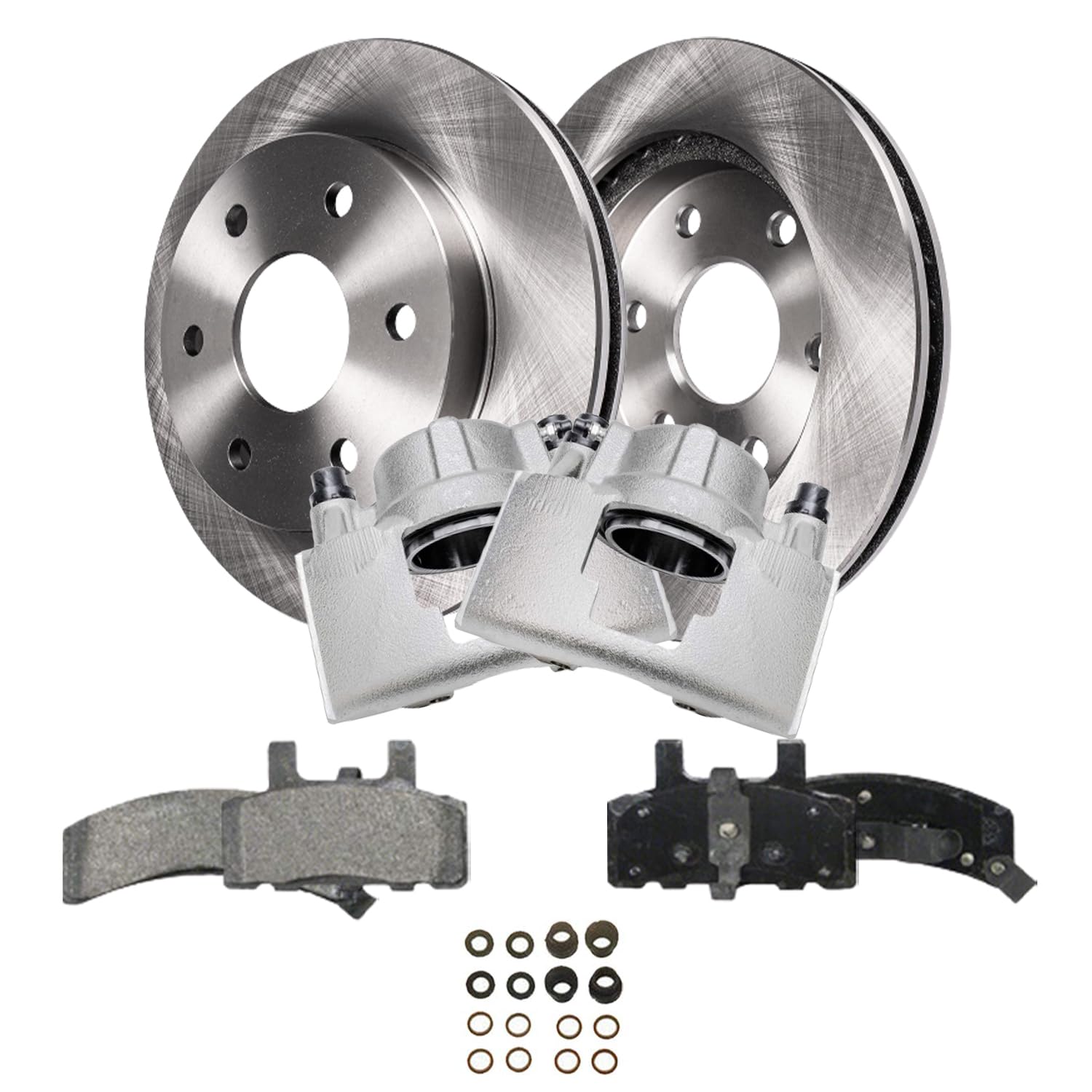 Detroit Axle - Front Brake Kit for Chevrolet GMC Escalade K1500 K2500 Tahoe Yukon Cadillac Escalade Disc Brake Rotors Brake Cali