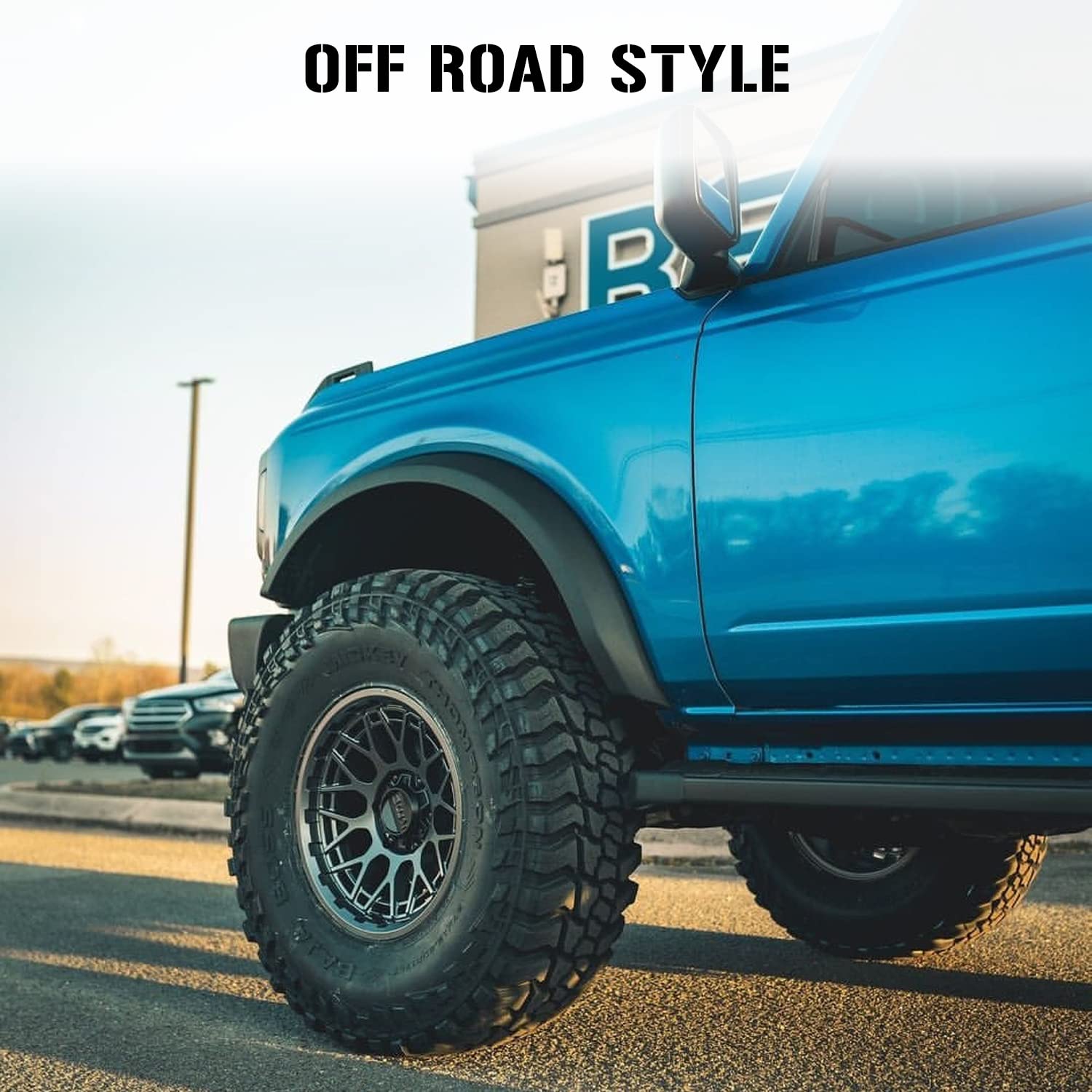 Snailfly Running Board for Ford Bronco 4-Door (2021-2025) - Black ABS Side Step Bars
