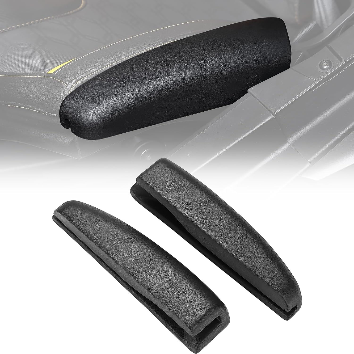 KEMIMOTO Seat Side Pad Assembly Compatible with 2017-2024 Can-Am Maverick X3 MAX and Maverick R, PU Foam Soft Seat Side Cushion 