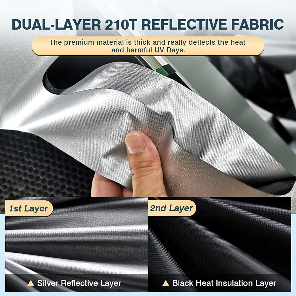 Cartist Windshield Sun Shade Compatible With Kia Telluride 2020 2021 2022 2023 2024 2025 Foldable Car Front Window Sunshade Acce