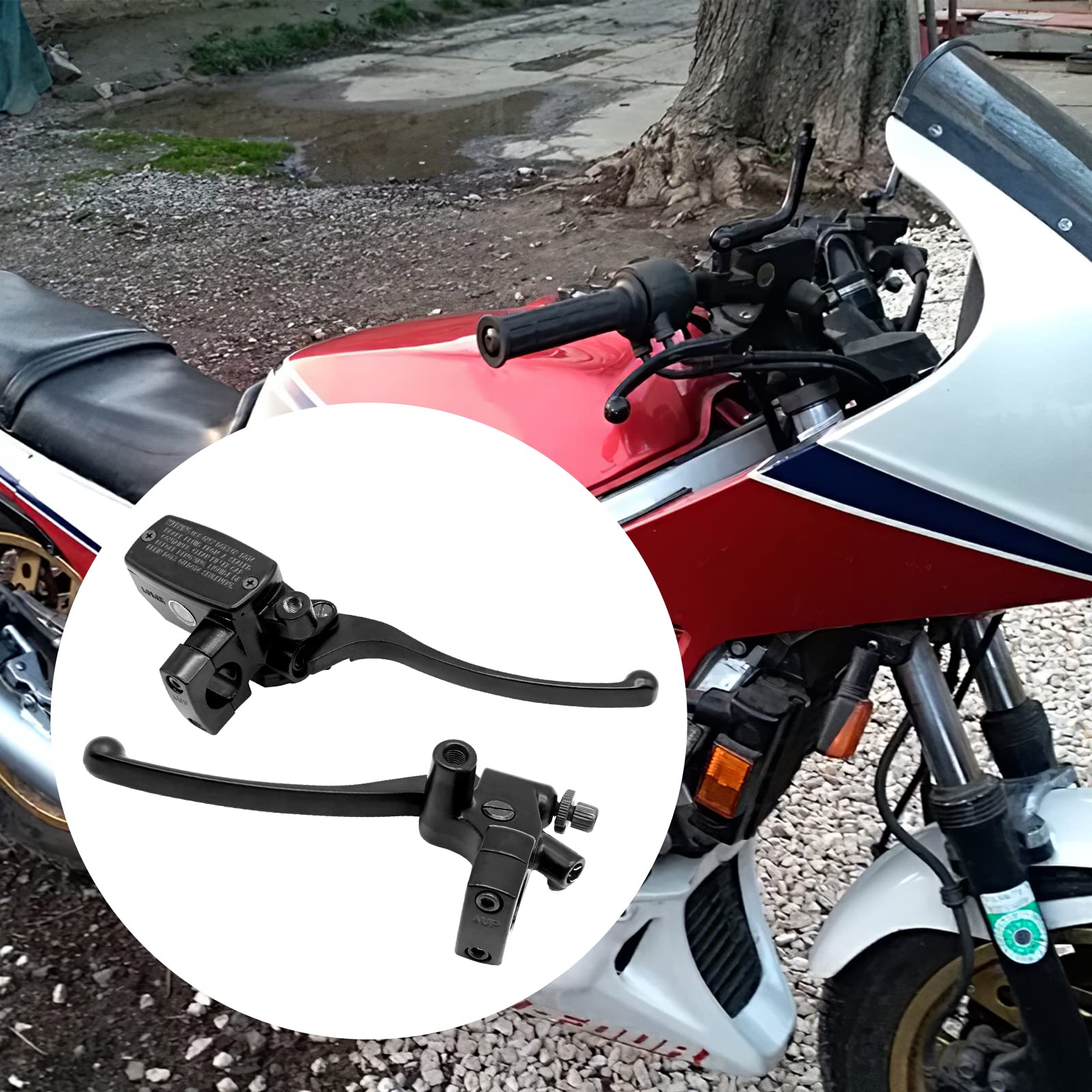 Brake Master Cylinder Clutch Lever 1'' 25mm Compatible with Honda VT600 VT750 VT1100 VT1300 VTX1300 VF750, Left & Right Motorcyc