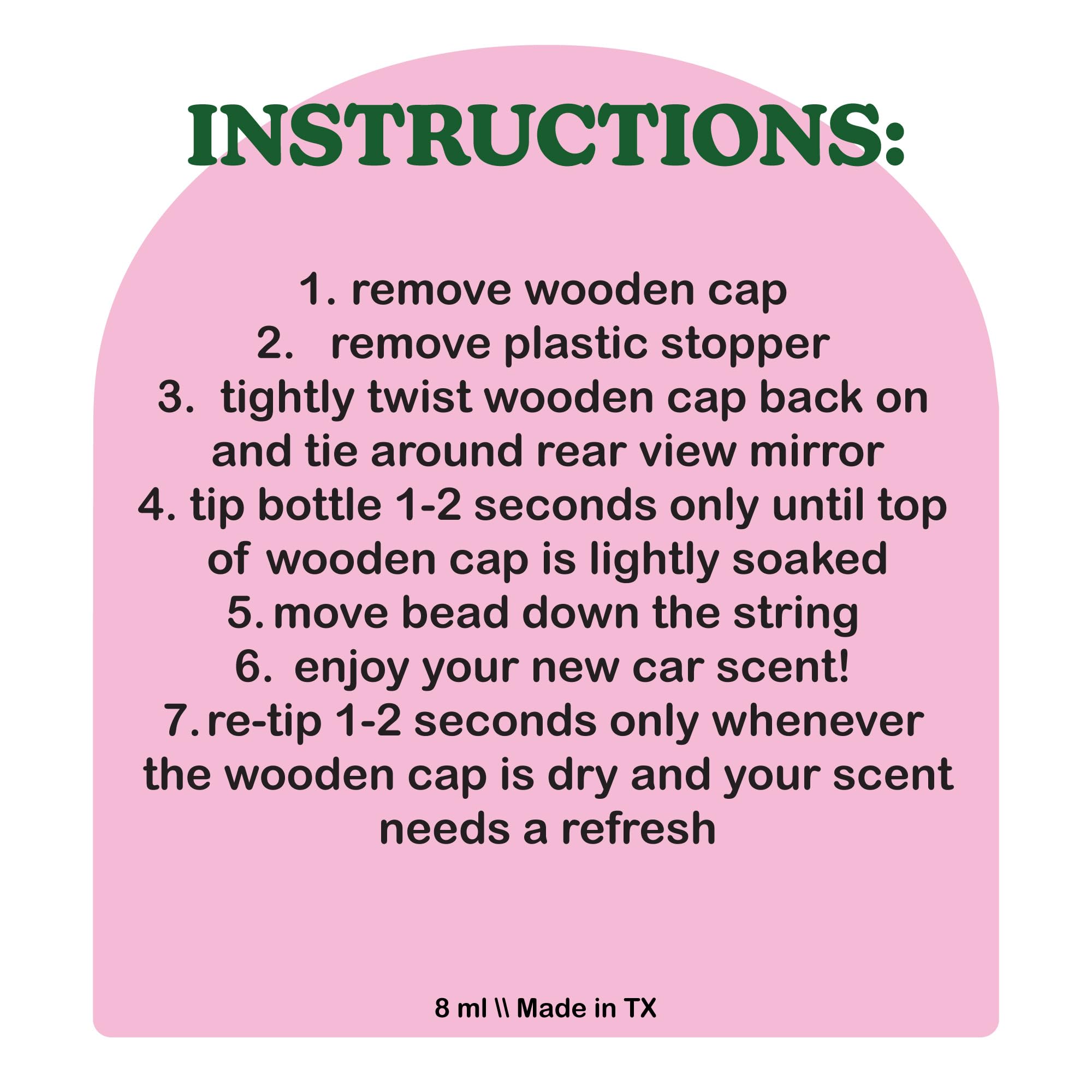 Coolgirlcandles Coconut Cream & Praline Car Hanging Fragrance Oil Diffuser Car Air Freshener Diffuser For Essential Oils, Scents