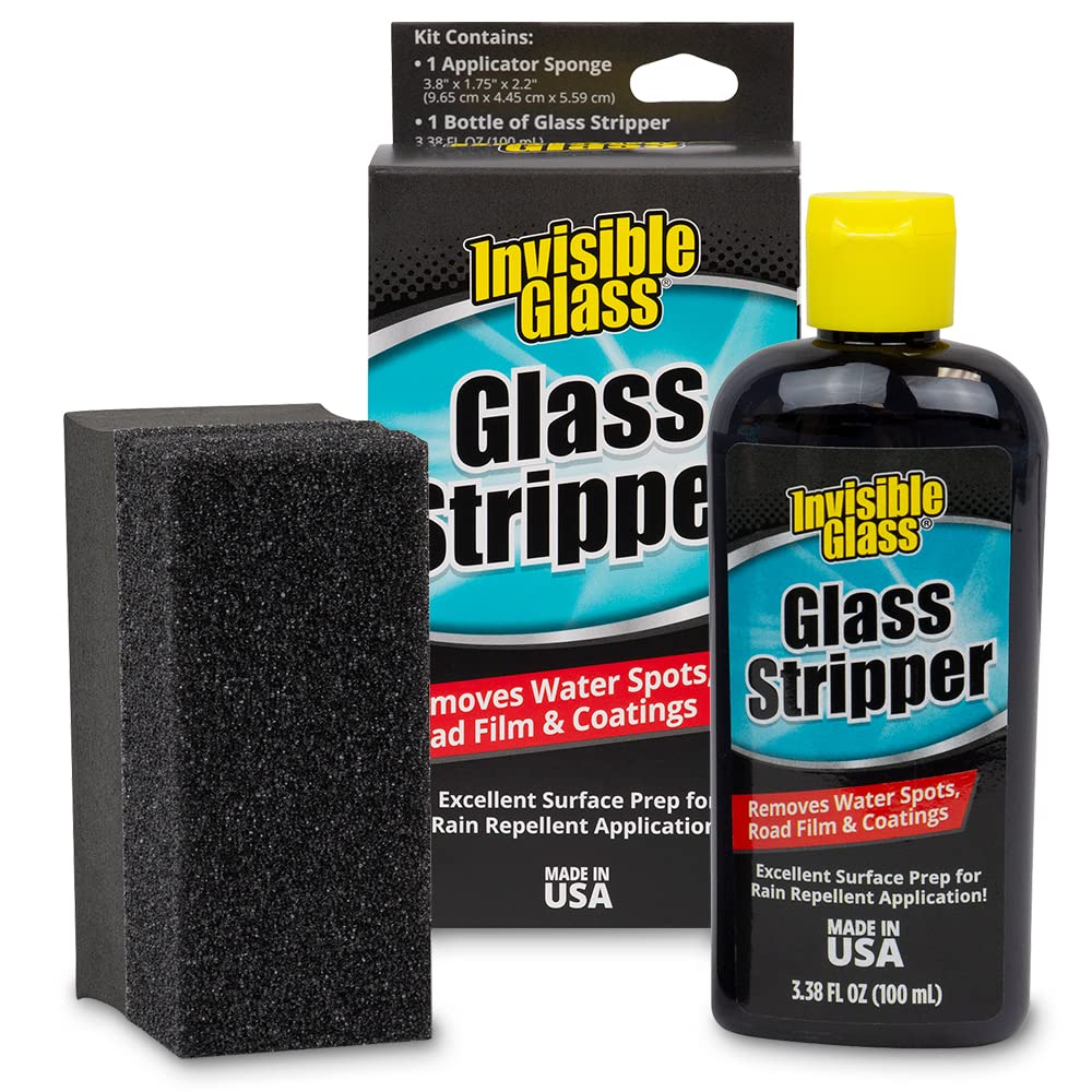 Invisible Glass 91411 Water Spot Remover Kit, 3.38 oz - Eliminates Coatings & Restores Automotive Glass
