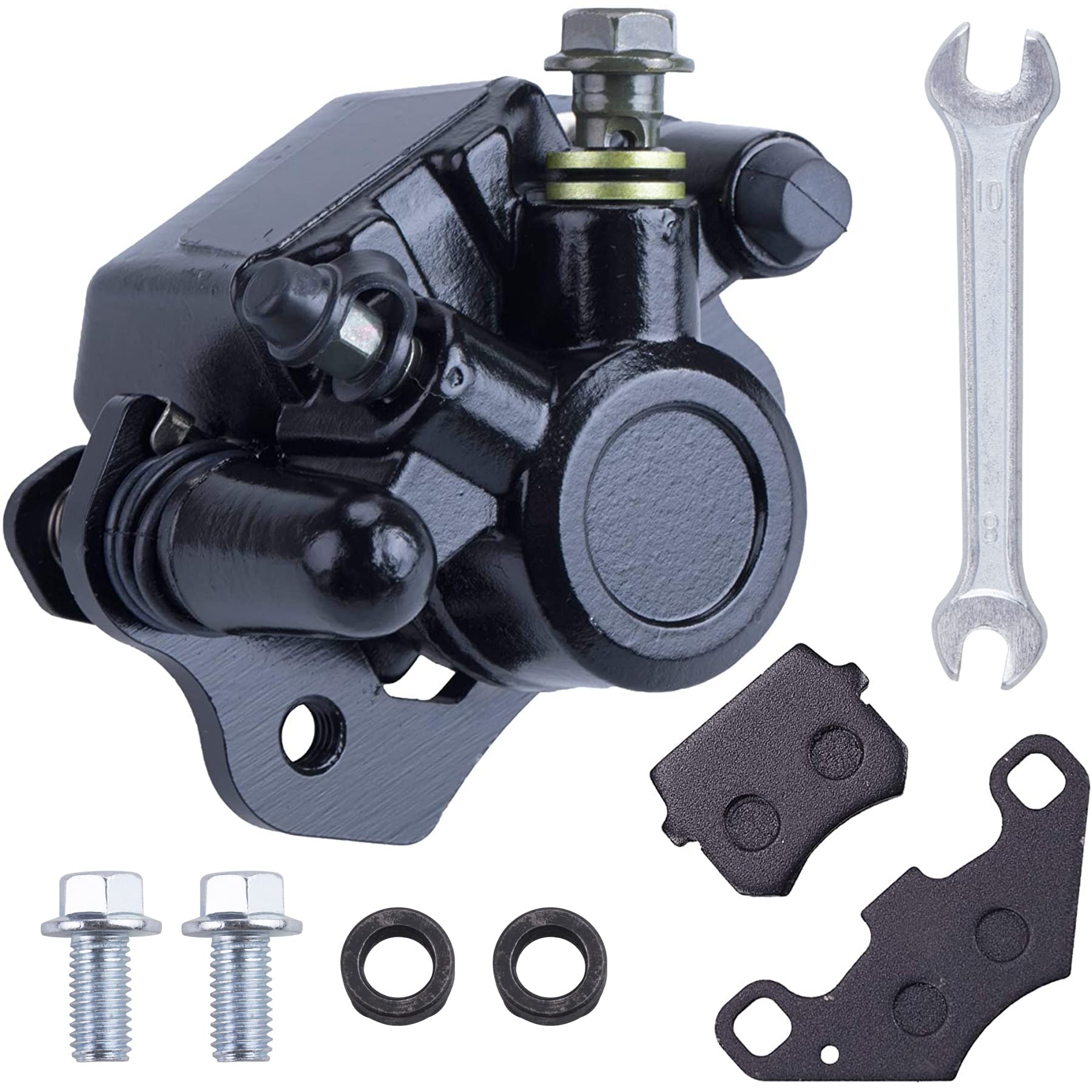 MWMNUN Chinese Rear Brake Caliper Compatible with 90cc 110cc 125cc 150cc 200cc ATV Go Kart Taotao Four Wheeler Coolster Kazuma R