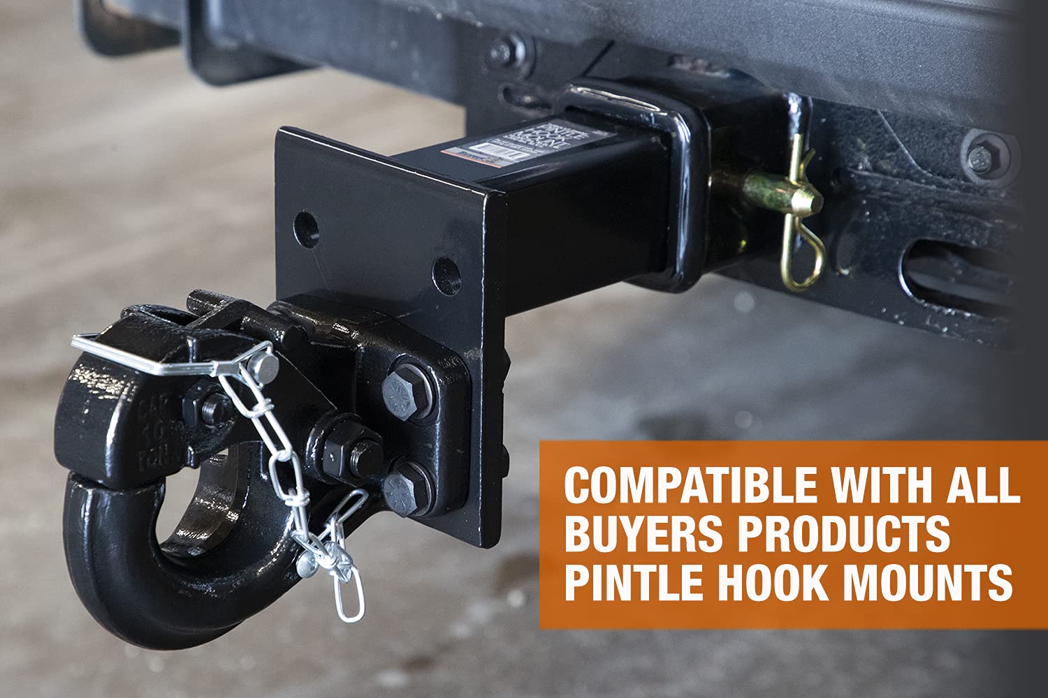 Buyers Products 10039 10 Ton Pintle Hook W/Mounting Kit, Mgtw 20,000 Lbs Pintle Hitch, 4,000 Lbs Mvl