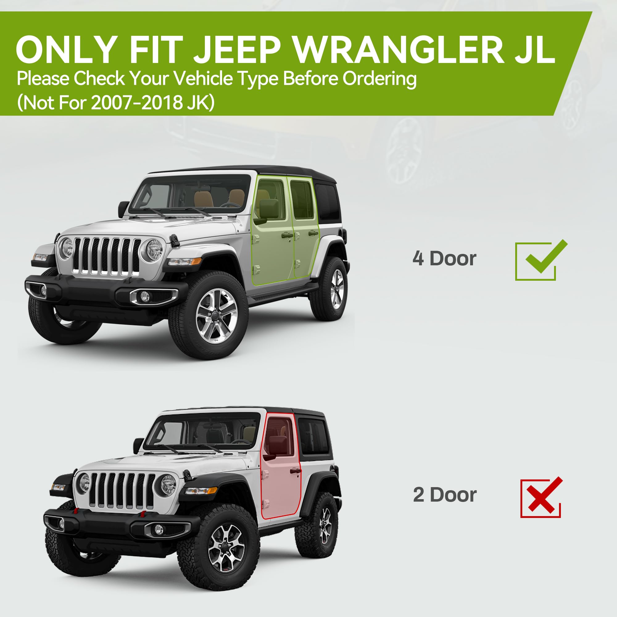 Autosaver88 6 Inches Oe Style Running Boards, Nerf Bars, Side Steps Compatible For 2018-2025 Jeep Wrangler Jl 4-Door Black (Excl