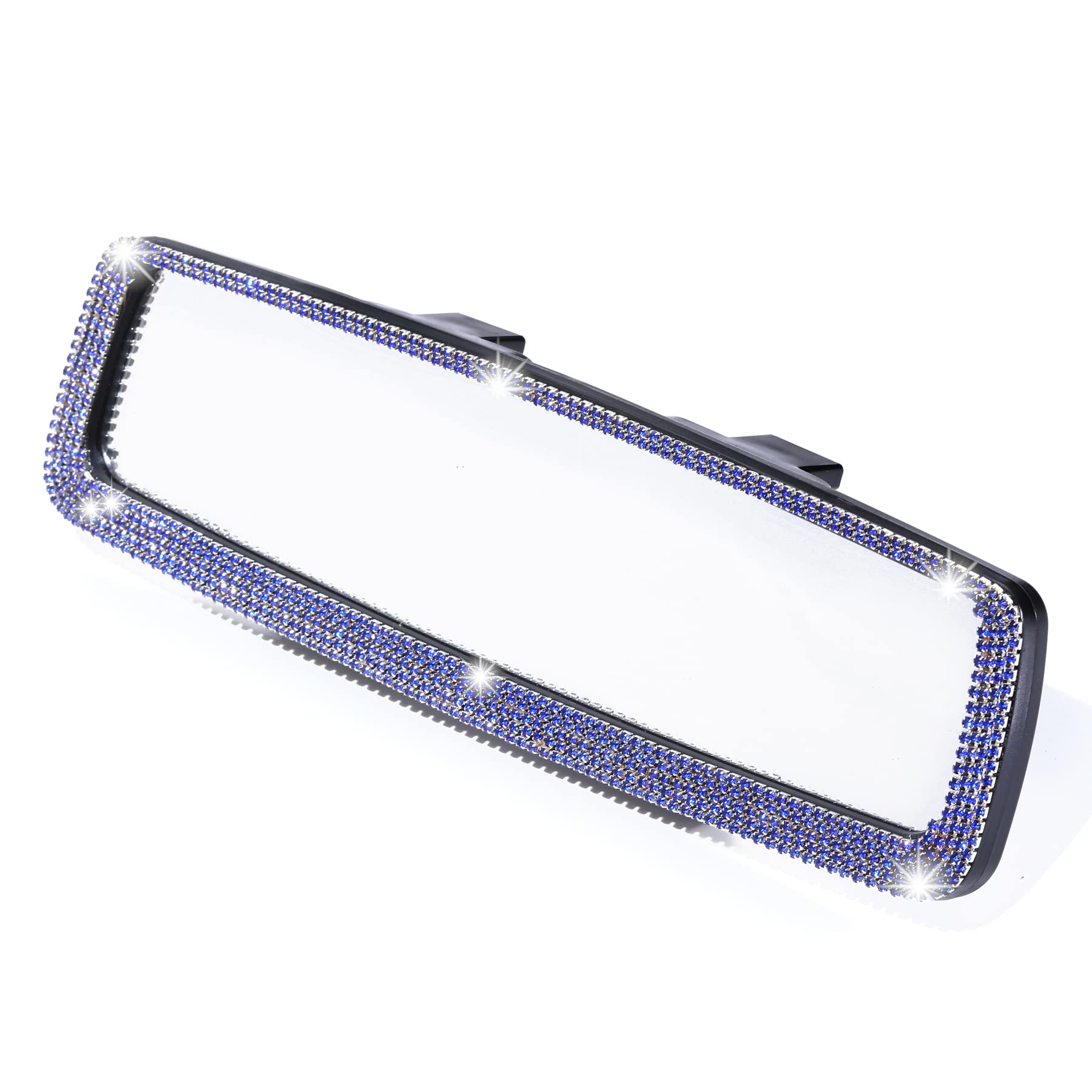 Livtee Bling Car Rearview Mirror, Car Bling Decorations Rear View Mirror With Hd Glass, Bling Car Interior Accessories For Women