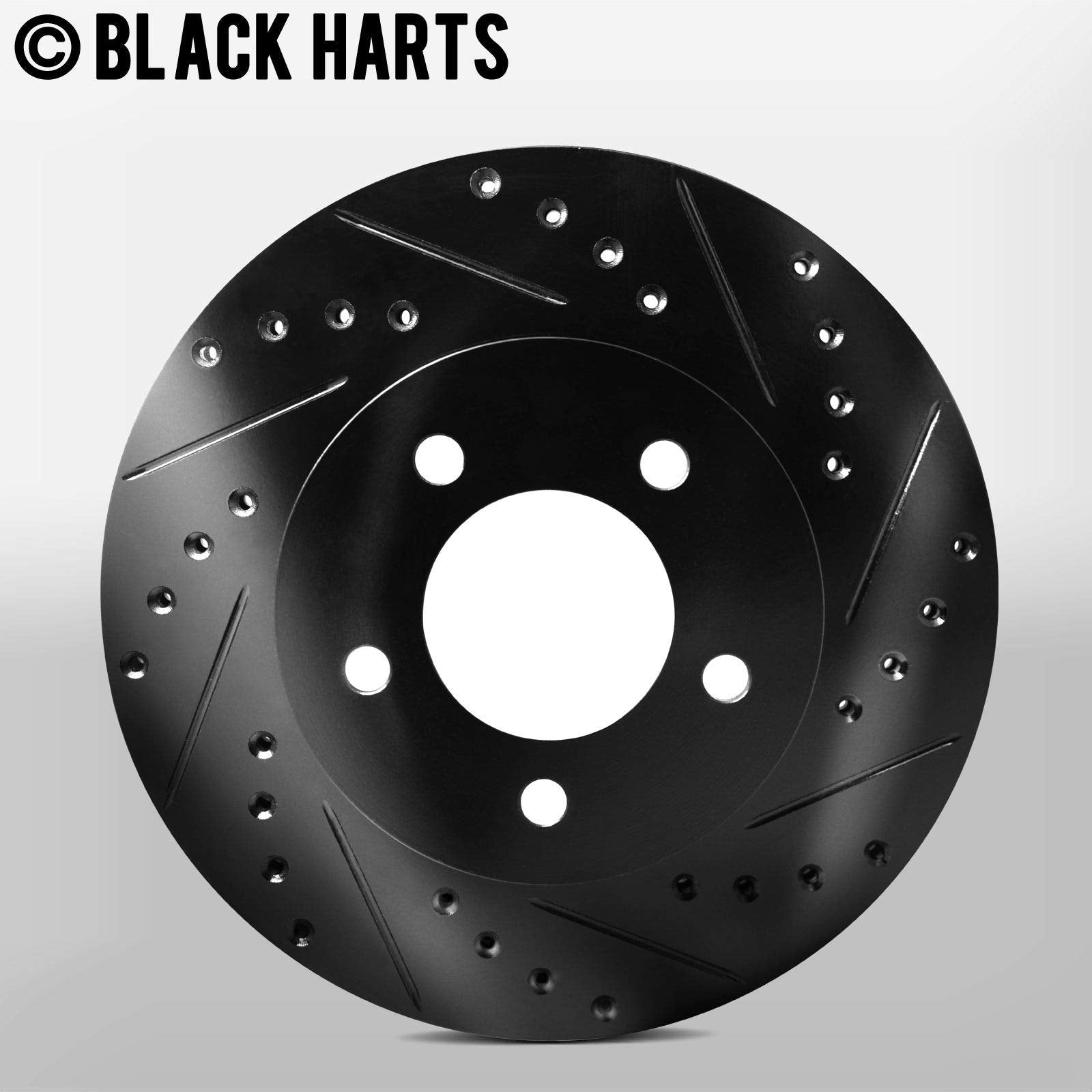 Hart Brakes Front Brakes And Rotors Kit |Front Brake Pads| Brake Rotors And Pads| Ceramic Brake Pads And Rotors |Fits 1994-1999
