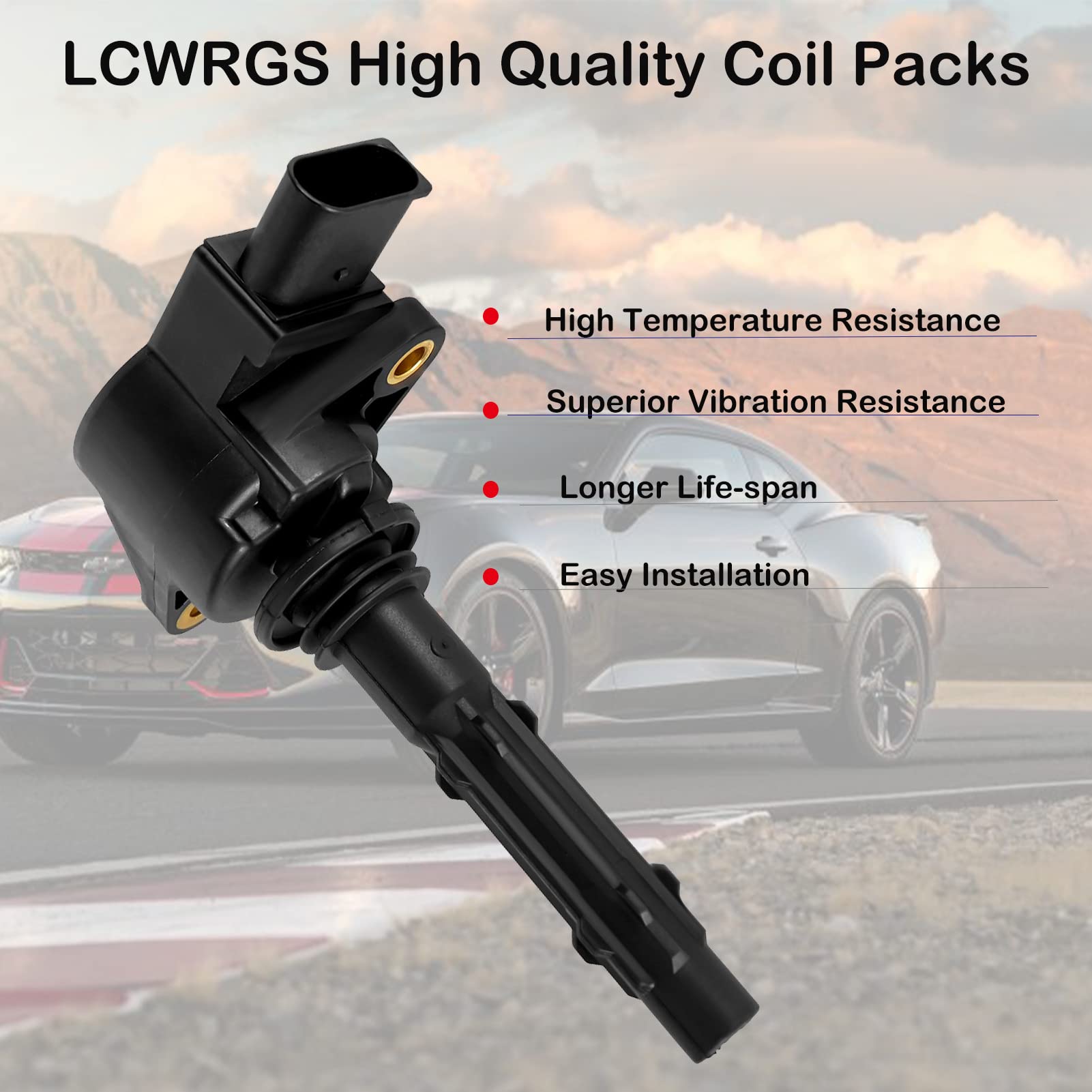 LCWRGS Ignition Coil Pack Set of 6 for Mercedes Benz V6 3.5L Models UF535