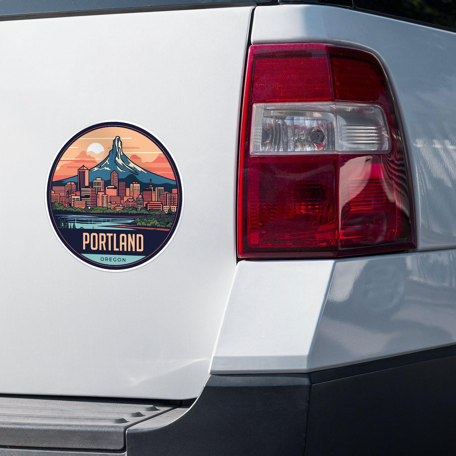 Portland City Sticker - Waterproof Vinyl Decal for Car Bumper, Laptop, Water Bottle, Wall, and Window, Size - 5'' Longer Side