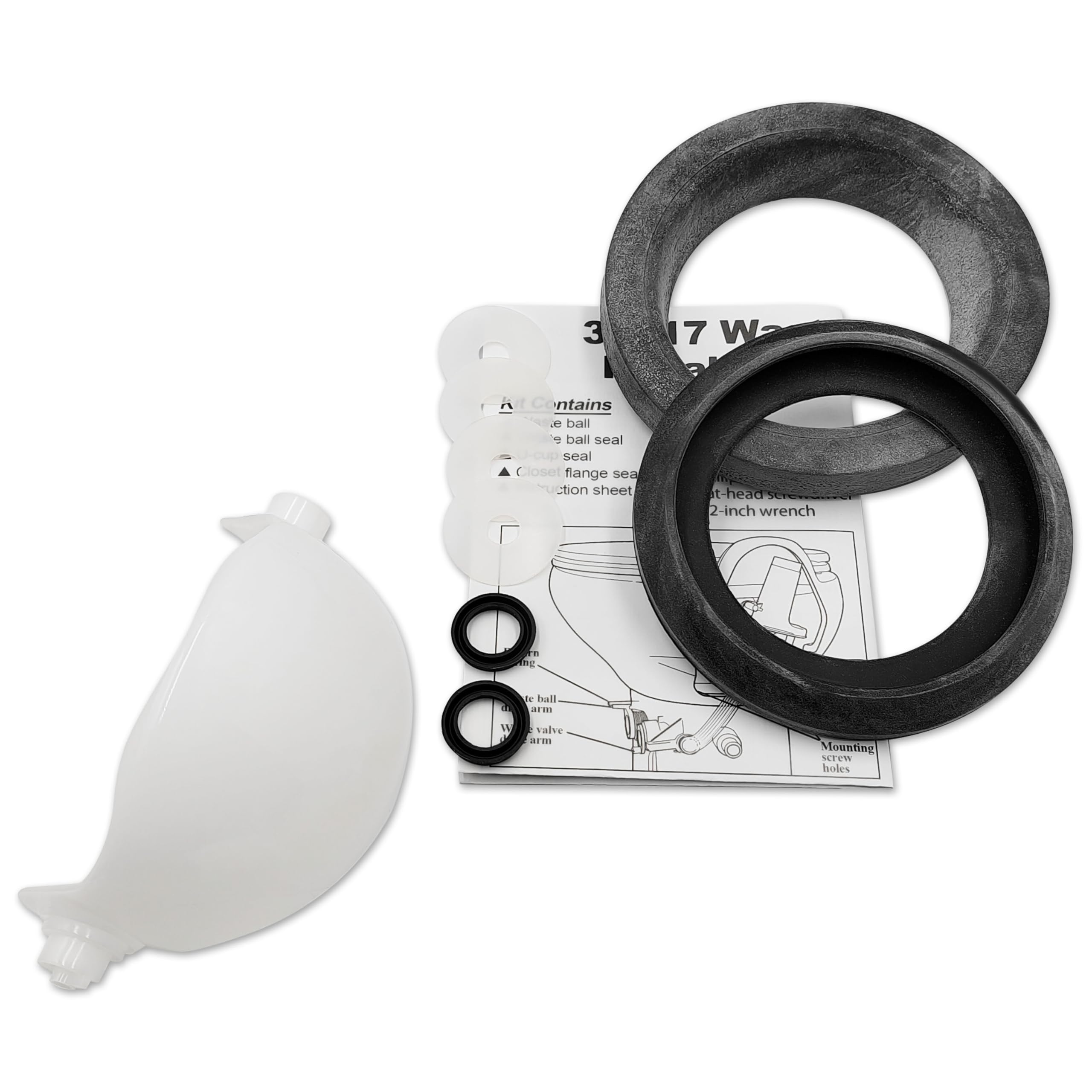 Wehope Waste Ball Kit For Style Ii/Style Lite/Style Plus,The Replacement Of Thetford 34117,White