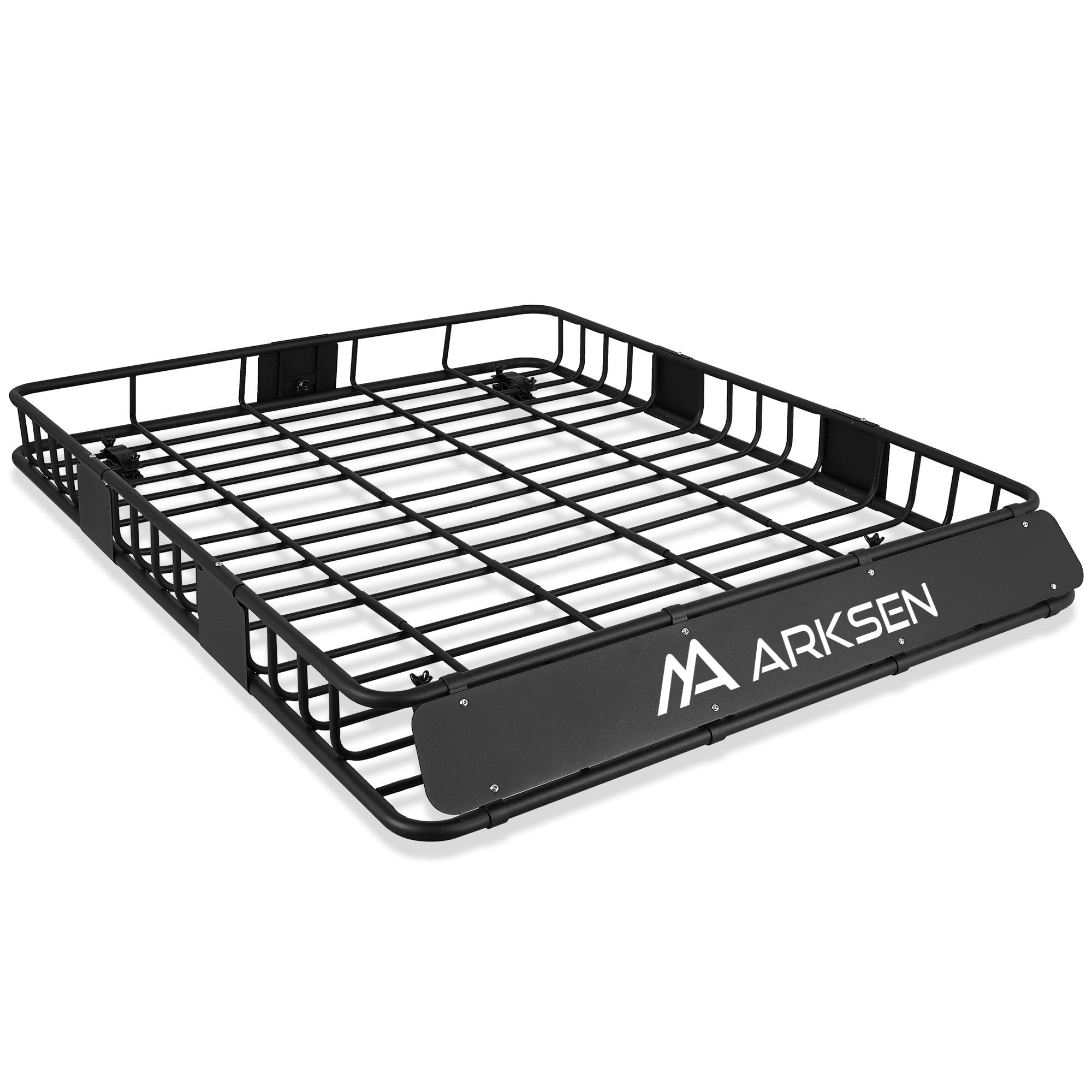 Arksen 64 X 50 Inch Universal Extra Wide 150Lb Heavy Duty Roof Rack Cargo With Extension Car Top Luggage Holder Carrier Basket For Suv, Truck, & Car Steel Construction