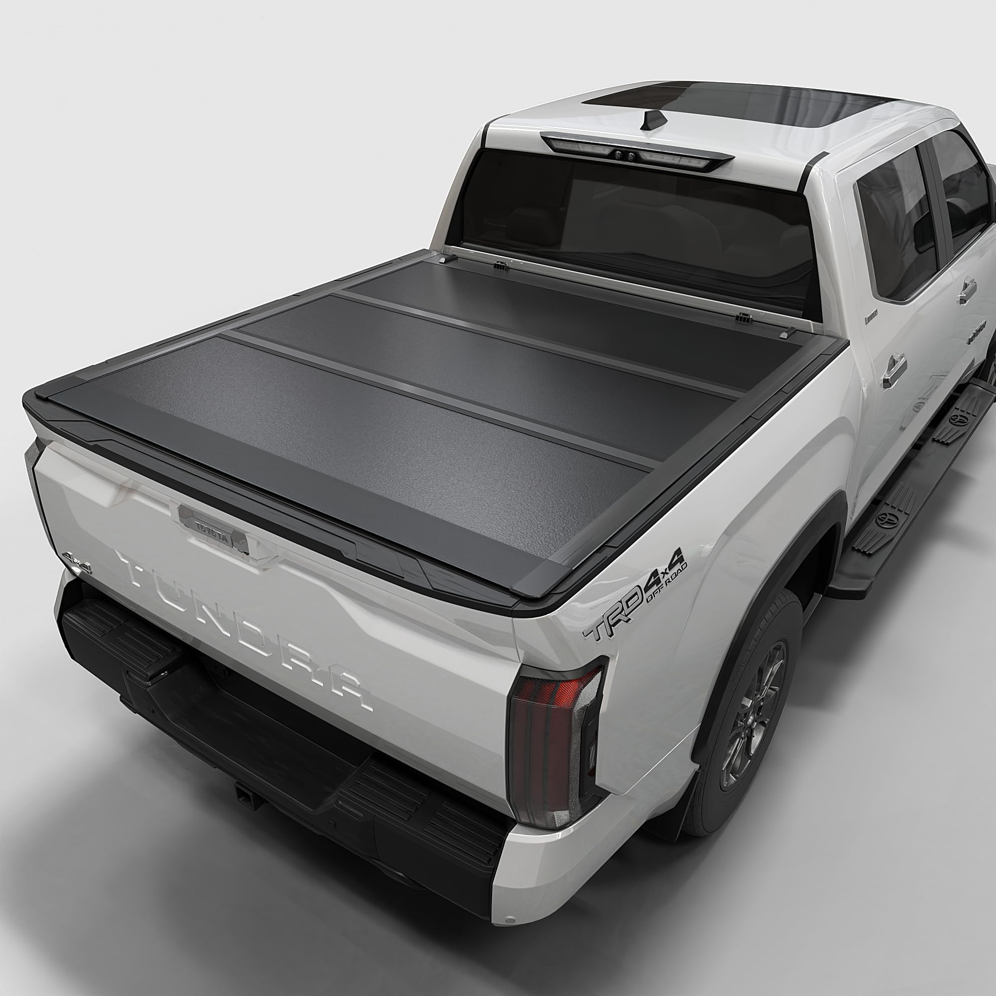 Toptiny Low Profile Hard Folding Truck Bed Tonneau Cover Fits 2022-2025 Toyota Tundra 56'' Bed (66.7'')