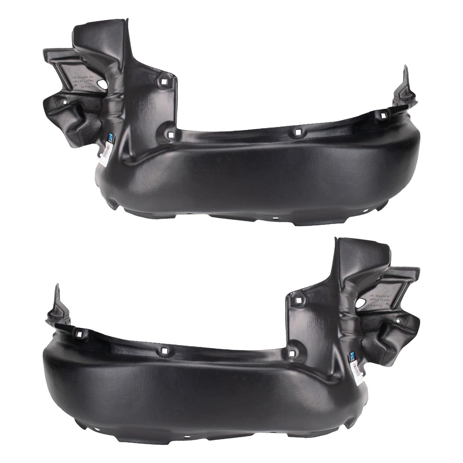 Trq Front Inner Fender Liner Set Compatible With 2016-2021 Toyota Tacoma To1248205 To1249205