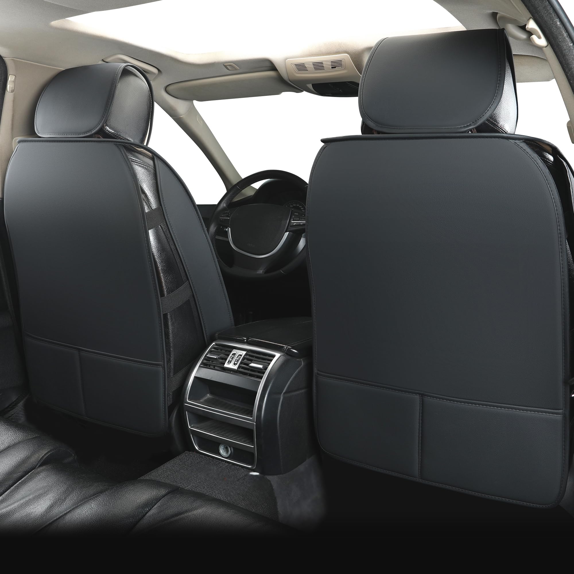 Vankerful Leather Seat Covers For Cars,Car Seat Covers Front Seats Only,Automotive Seat Covers For Trucks,Suv,Leatherette,Univer