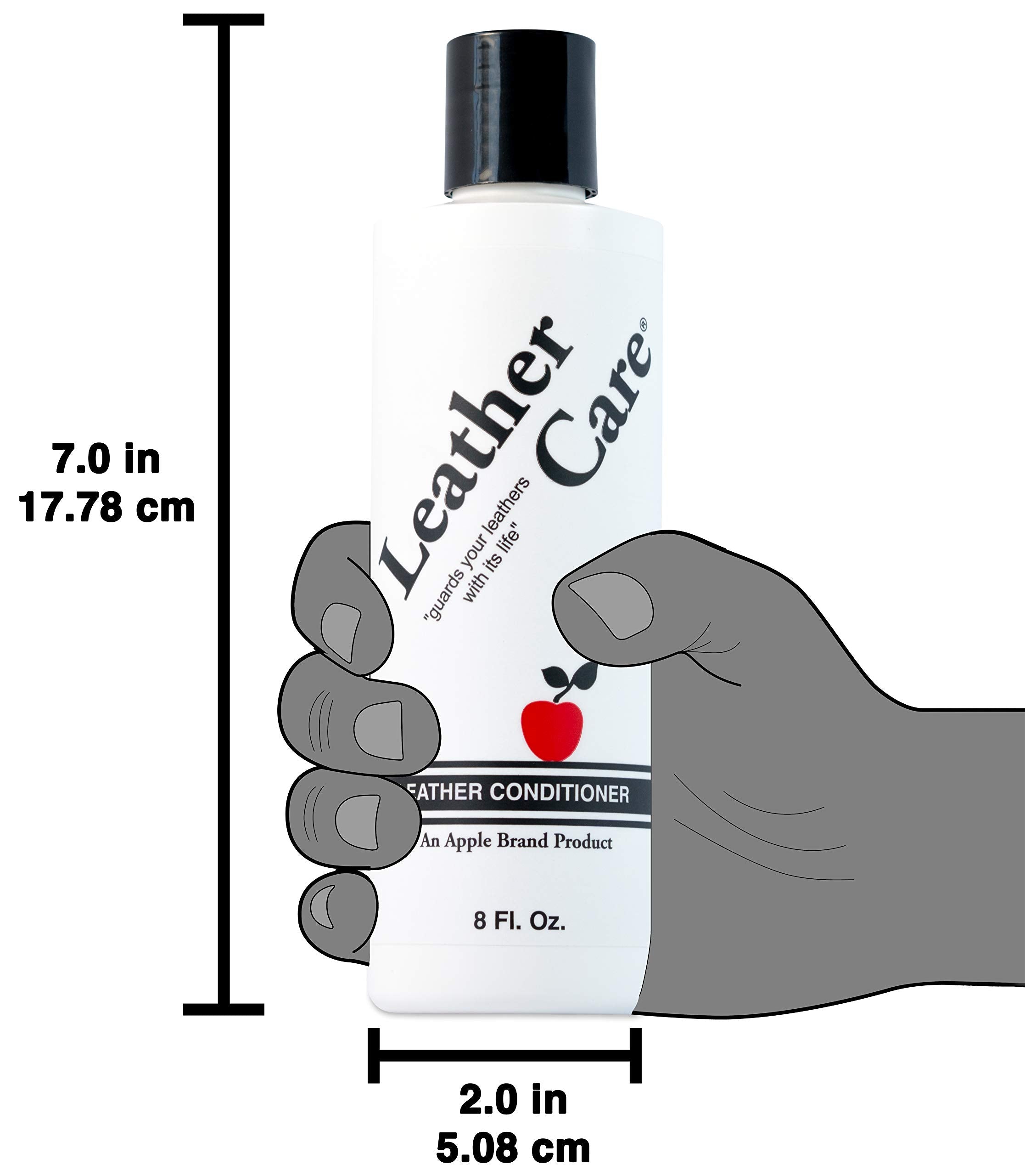 Apple Brand Leather Conditioner - 8oz Bottle, Leather Care, Model 13