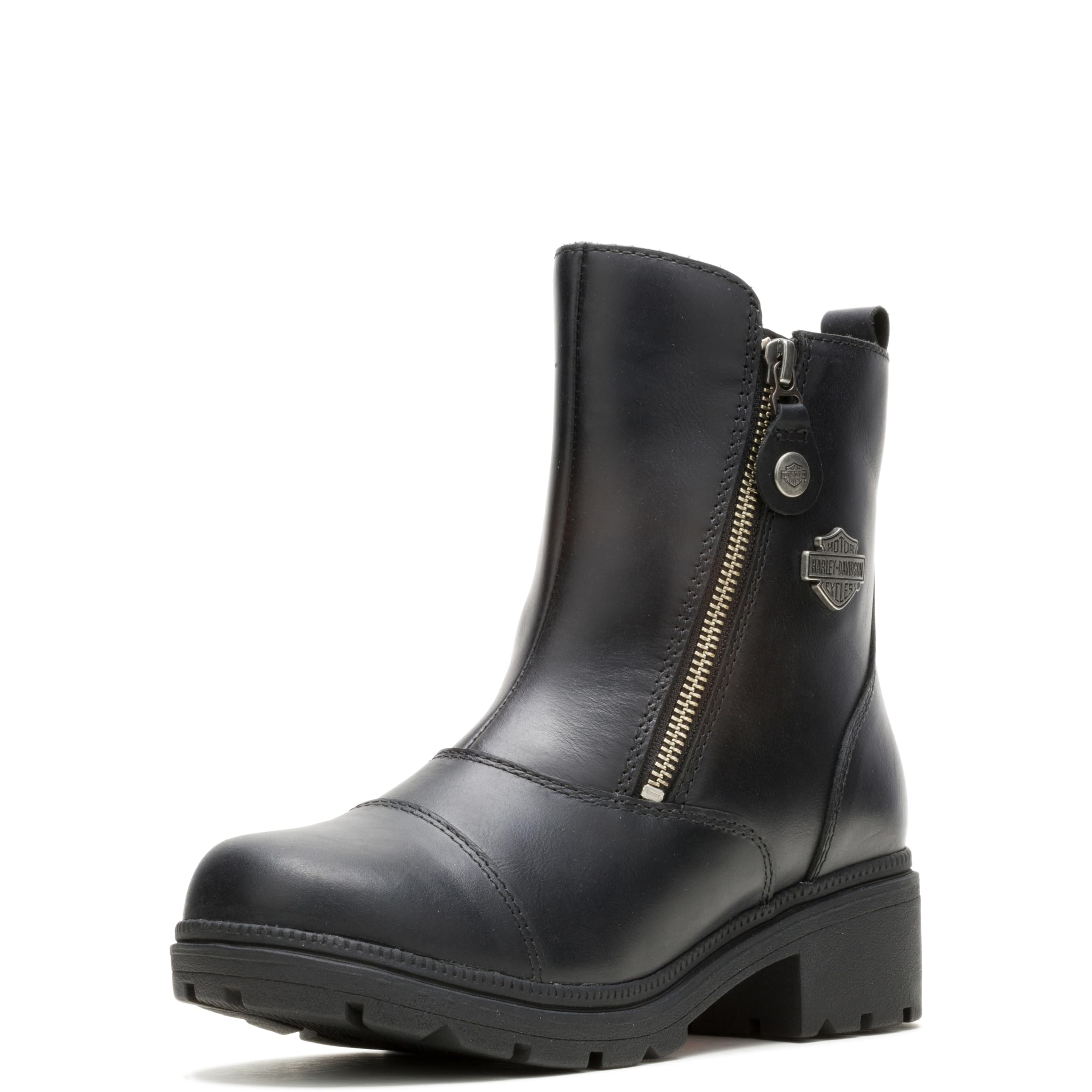 Harley-Davidson Footwear Women'S Amherst Motorcycle Boot, Black, 8.5