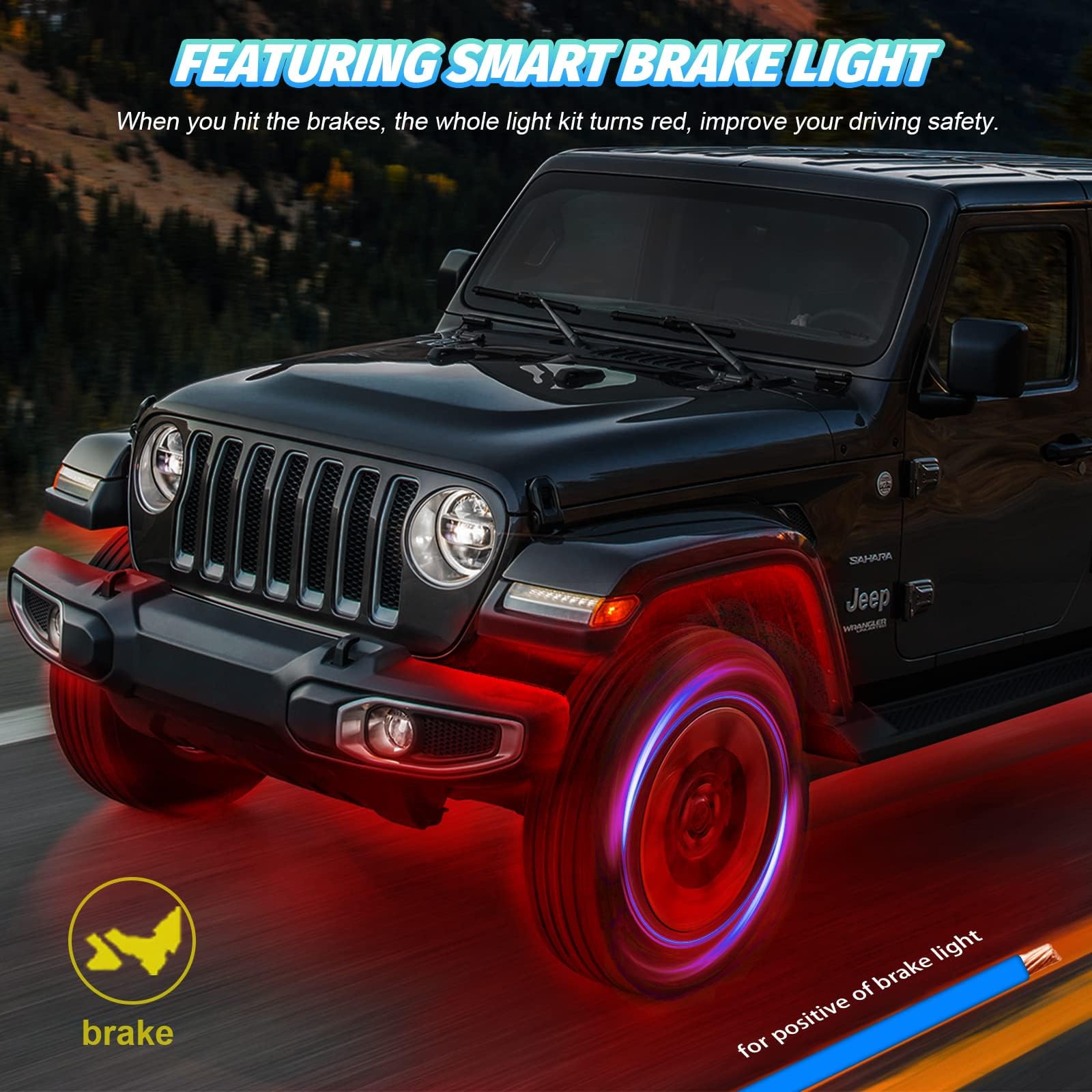 16 Pods Rgb Led Rock Lights For Trucks Pickup Golf Cart Offroad Rv Utv Atv Suv, Waterproof Multicolor Underglow Kit For Cars Wit