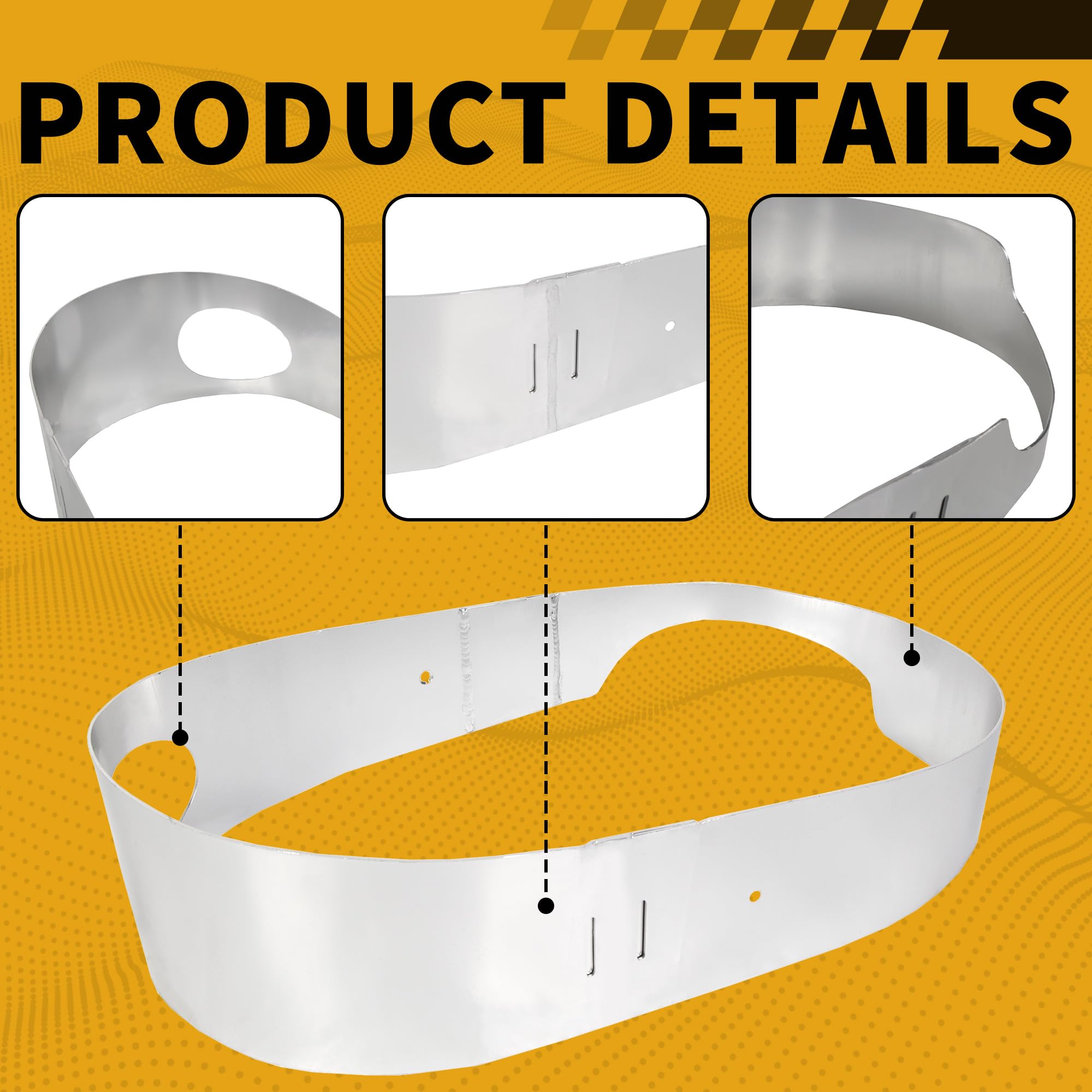 ECOTRIC Clutch Cover Belt Guard Protector for 2017-2023 Can Am Maverick X3, Aluminum, Medium, Silver, Model VC-LYMM-044