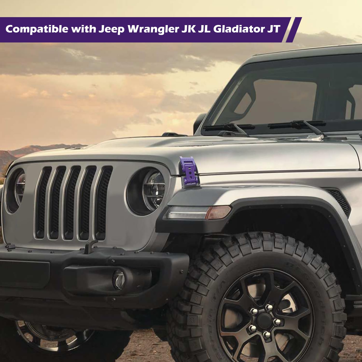 Rt-Tcz For Wrangler Hood Latches Catch Kit Compatible With Jeep Wrangler Jk Jku 2007-2017 Jl Jlu 2018-2025 For Gladiator Jt 2020