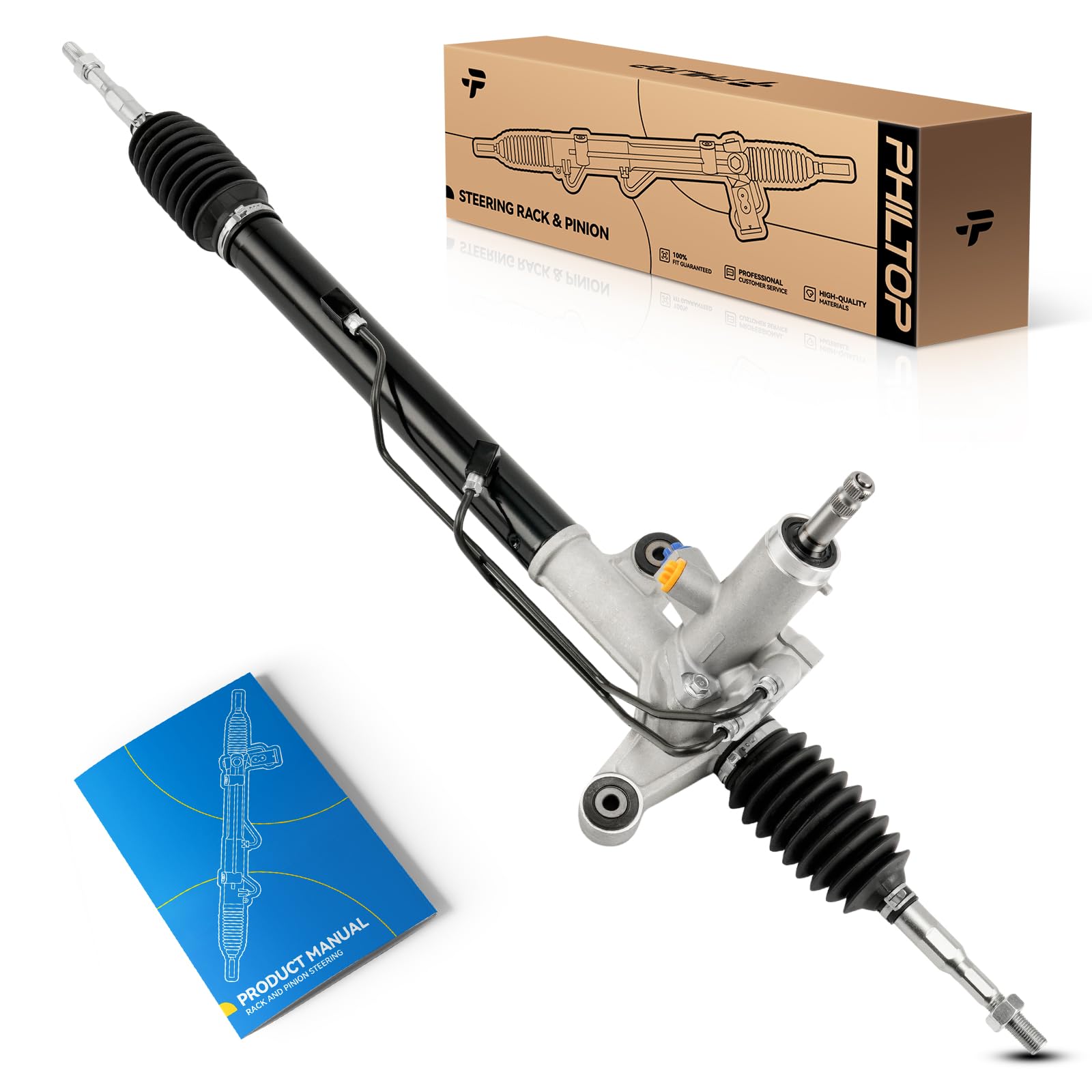 PHILTOP Power Steering Rack and Pinion Compatible with Honda Civic 2011 1.8L, Hydraulic Rack and Pinion Replace 26-2763