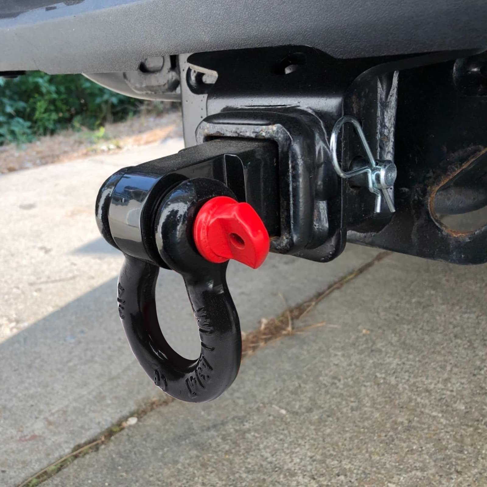 BETOOLL HW9113 2-Inch Shackle Tow Hitch Receiver Compatible with Jeep Wrangler and All Chevy/GMC, Ford, Dodge, Nissan, Toyota Tr