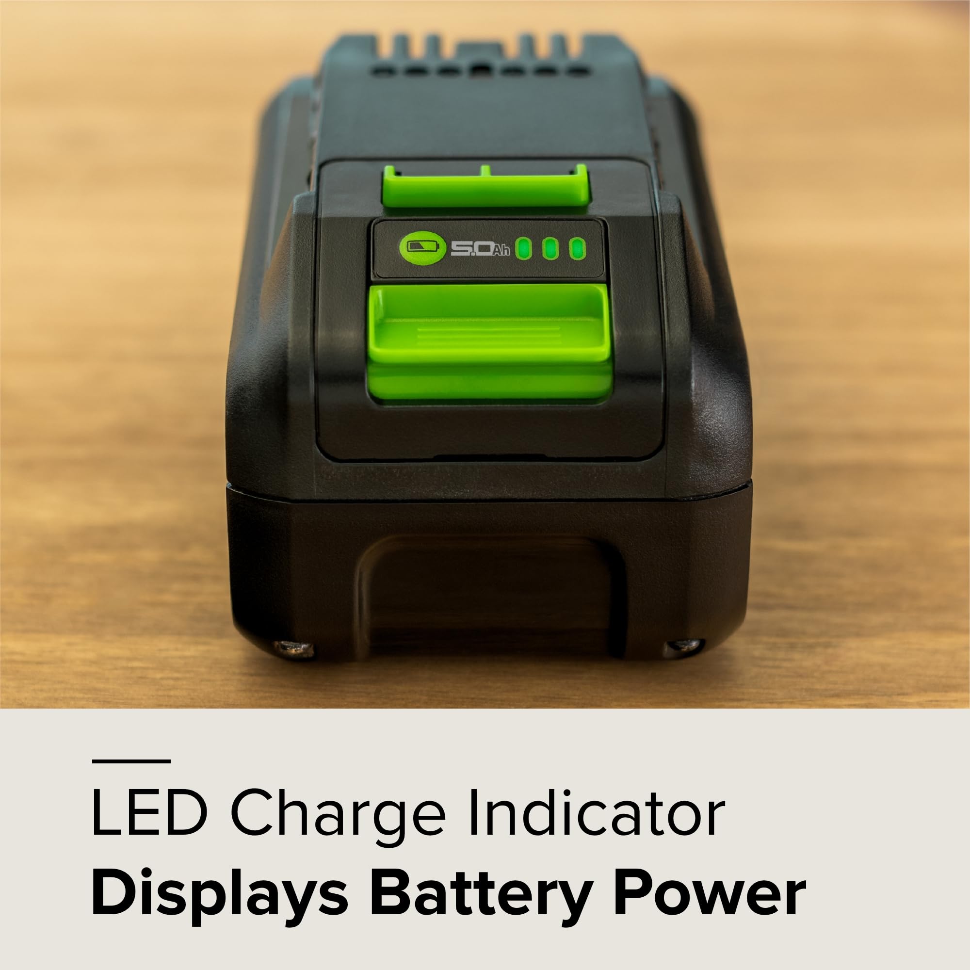 Greenworks 24V 5.0Ah Lithium-Ion Battery - High-Power with 35% Boost, Compatible with 150+ Tools, Black, Model LB24A050
