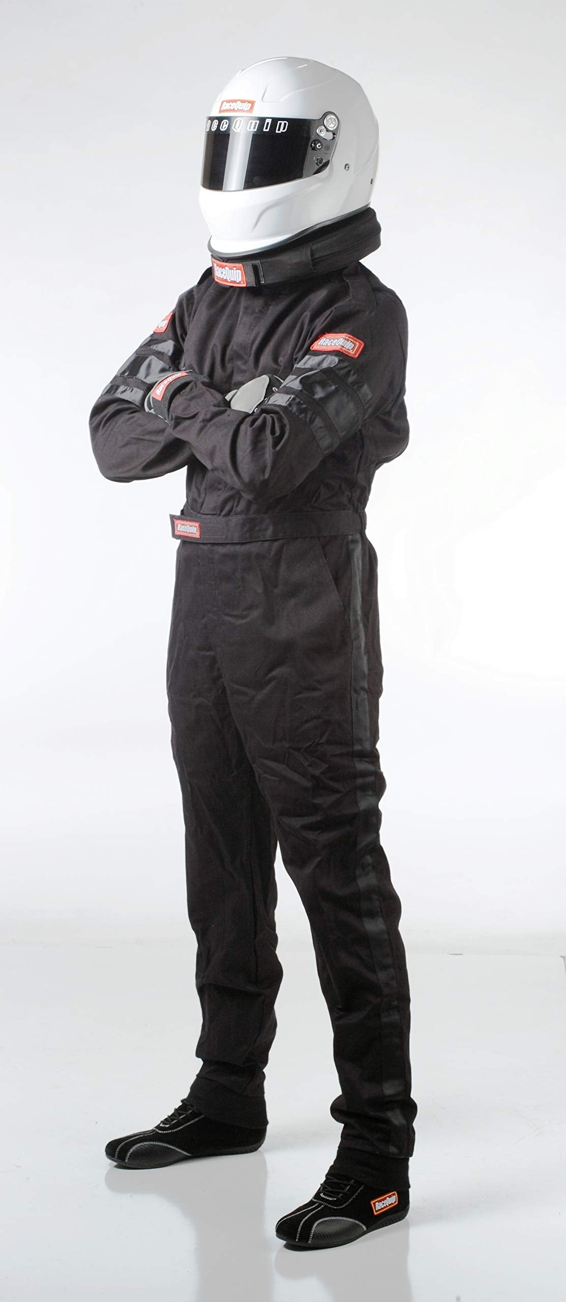 Racequip Racing Driver Fire Suit One Piece Single Layer Sfi 3.2A/ 1 Black 2X-Large 110007