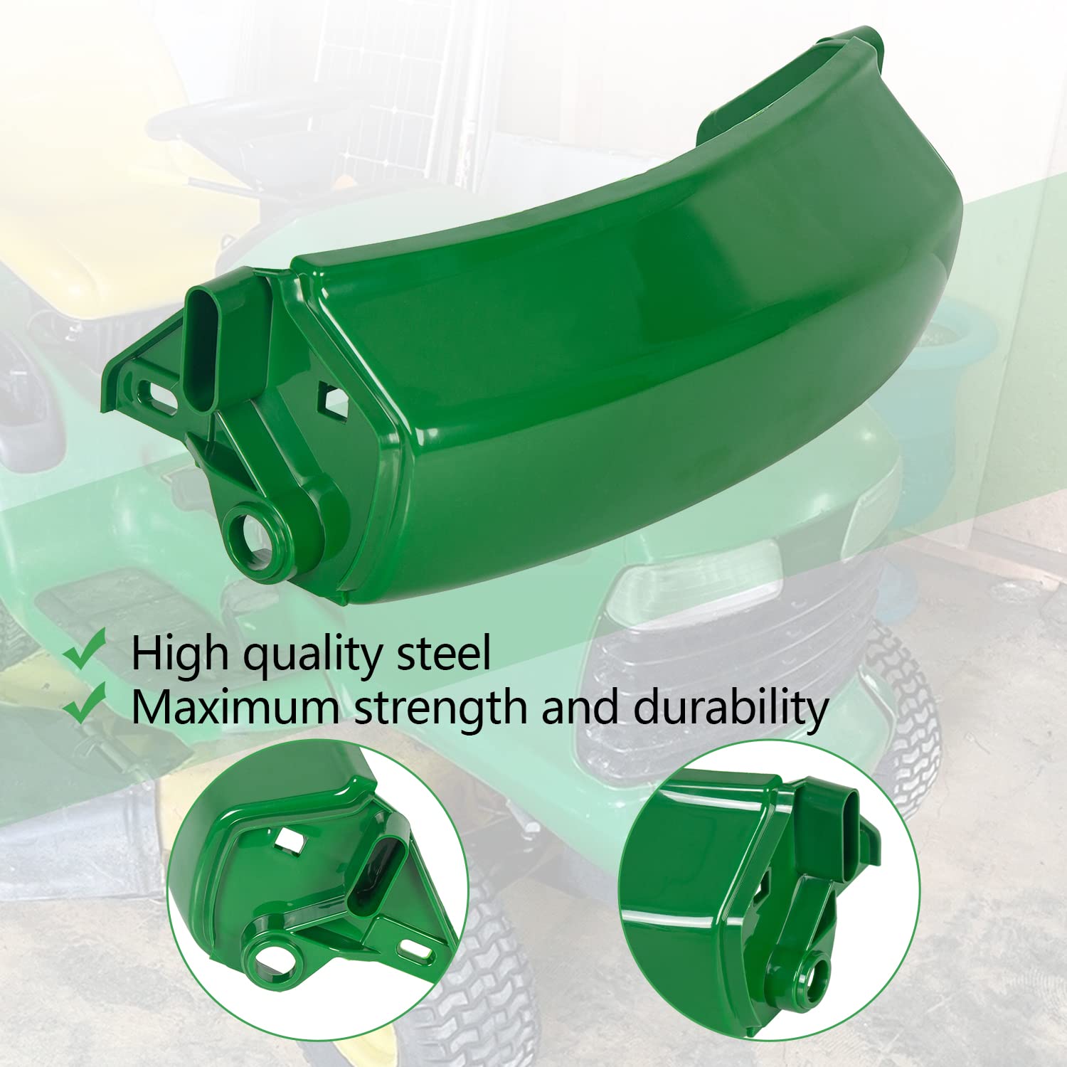 ECOTRIC Front Bumper with Hardwares Compatible with John Deere LT133 LT155 LT166 LT150 LT160 LT170 LT180 LT190 LT Series Tractor