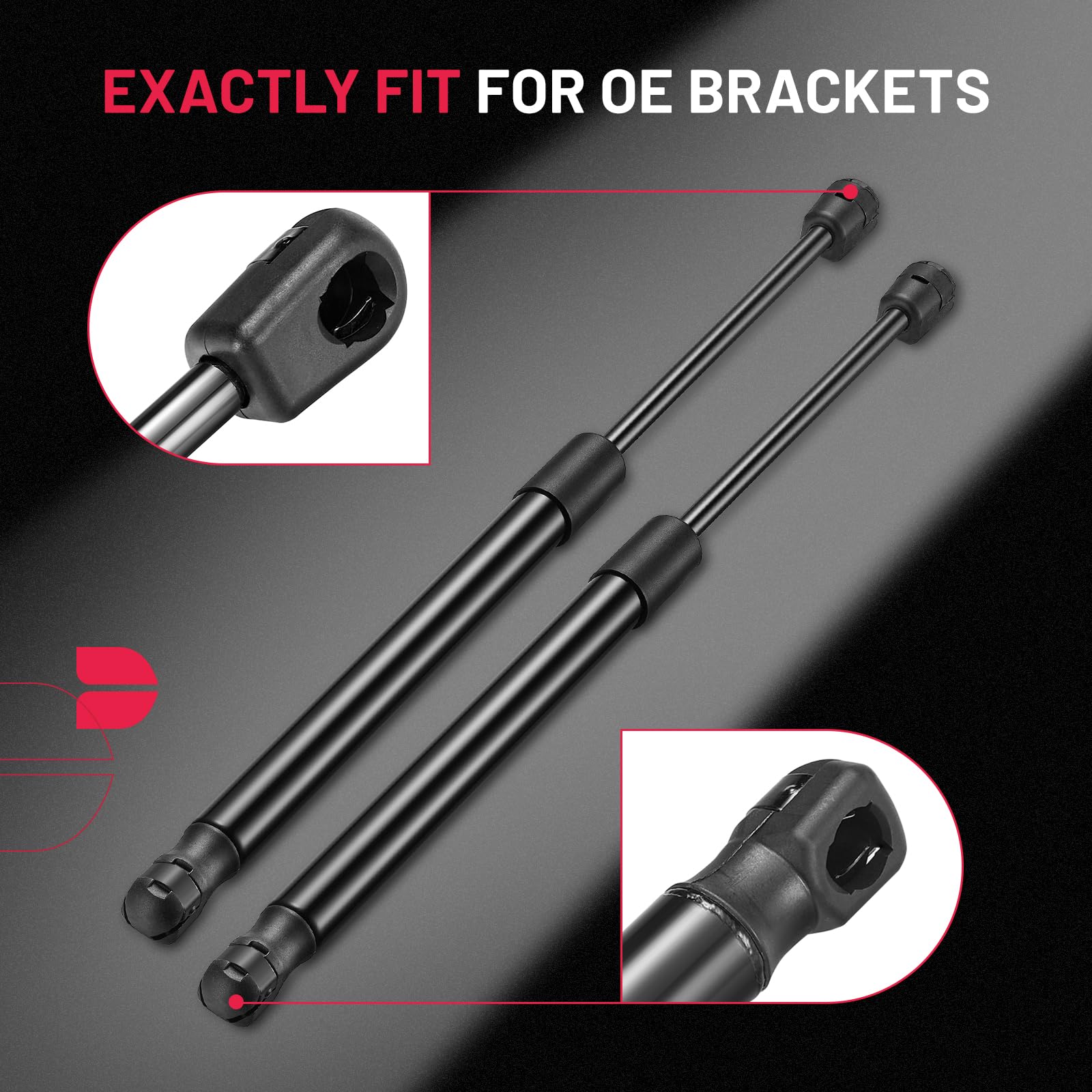 Bdfhyk C16-15066 15Inch 60Lbs (265N) Gas Shocks Struts Lift Support For Are Leer Camper Shell Rv Motorhome Cargo Storage Window