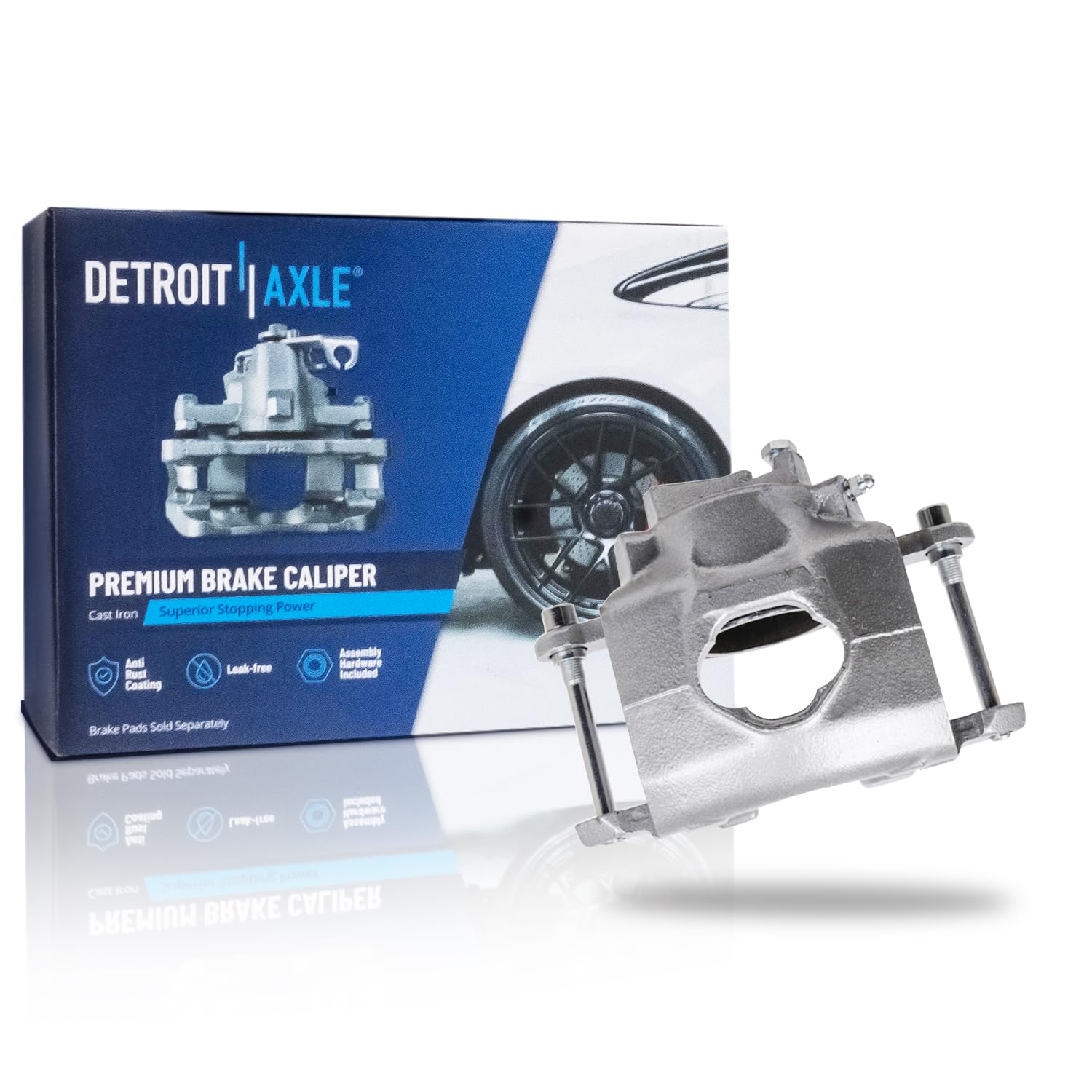 Detroit Axle - Front Right Brake Caliper for Jeep Cherokee Wagoneer J10 J20 GMC K15 K25 Suburban Jimmy Chevrolet Blazer K10 K20 