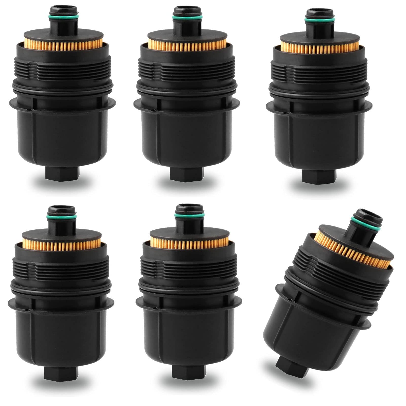 Ecodiesel Engine Oil Filter 68507598Aa 68498720Aa Compatible With Jeep 2021-2022 Wrangler Jl Gladiator,2020-2022 Ram 1500 Dt -6Pcs