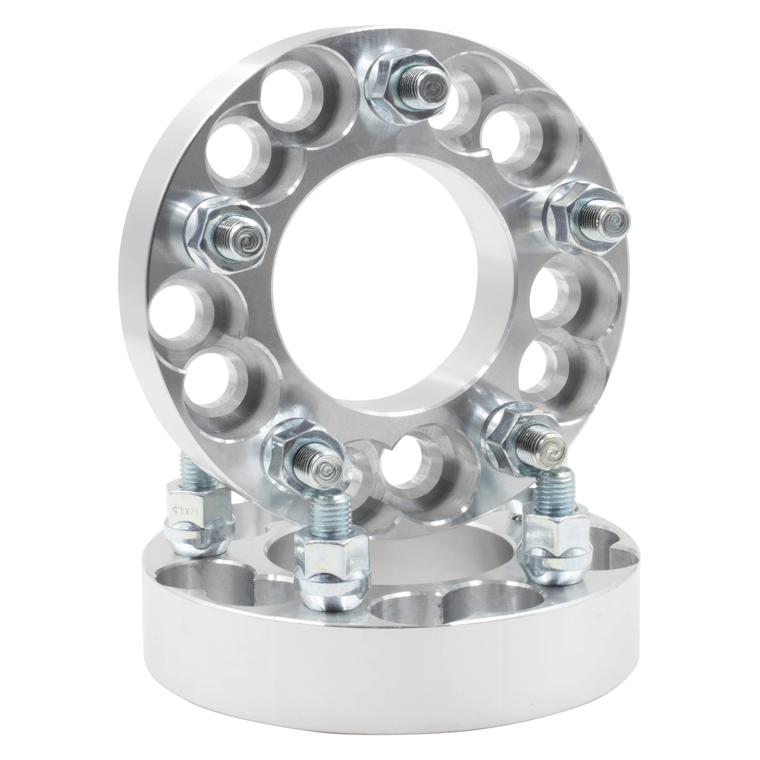 Wheel Accessories Parts 2 Pcs Multi Drill Wheel Spacer 5 On 4.75 And 5 On 4.50 1.25'' Thick 12Mm 1.50 12X1.50Mm Thread Stud 74.1