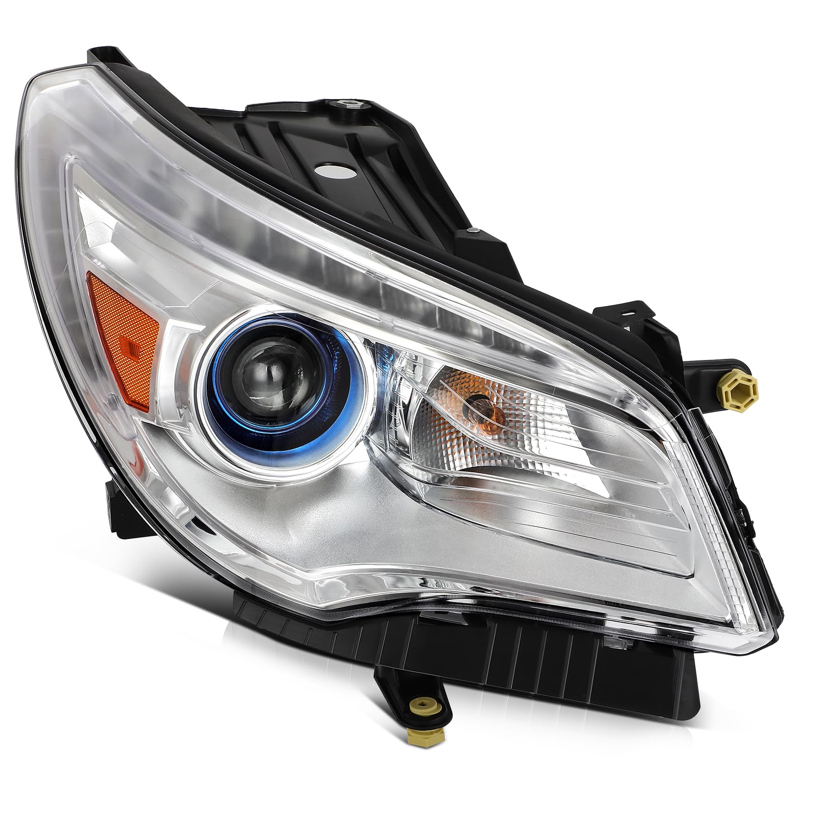 LBRST Headlight Fit 2013-2017 for Enclave Chrome Housing Amber Reflector Right Headlight Assembly 84026395